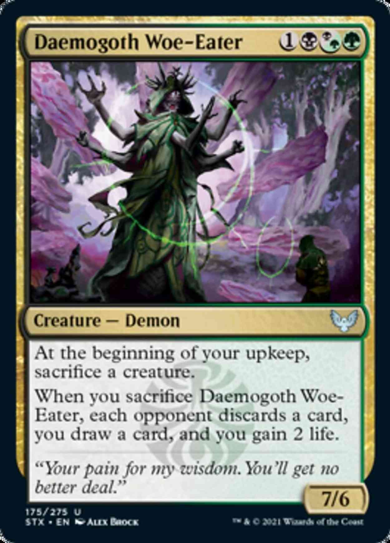 Daemogoth Woe-Eater magic card front