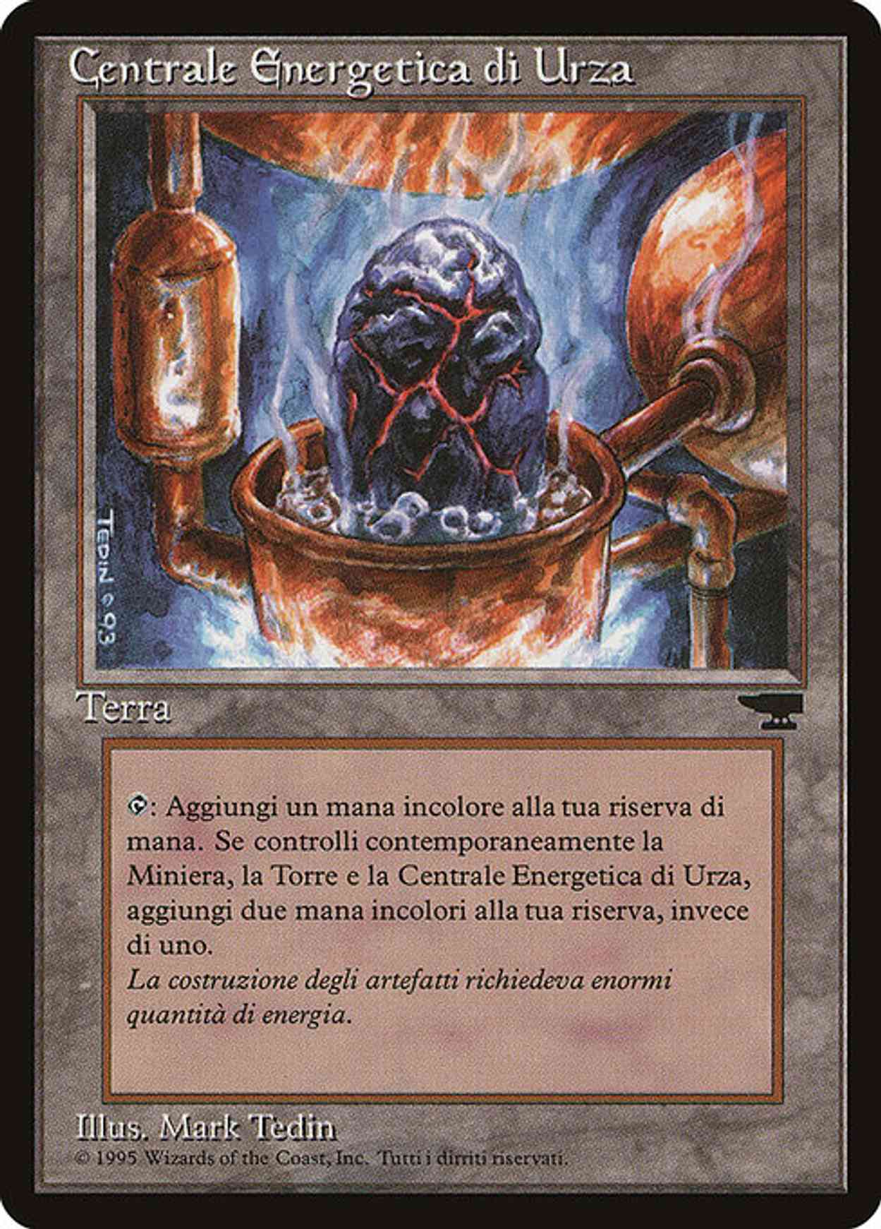 Urza's Power Plant (Rock in Pot) (Italian) - "Centrale Energetica di Urza" magic card front