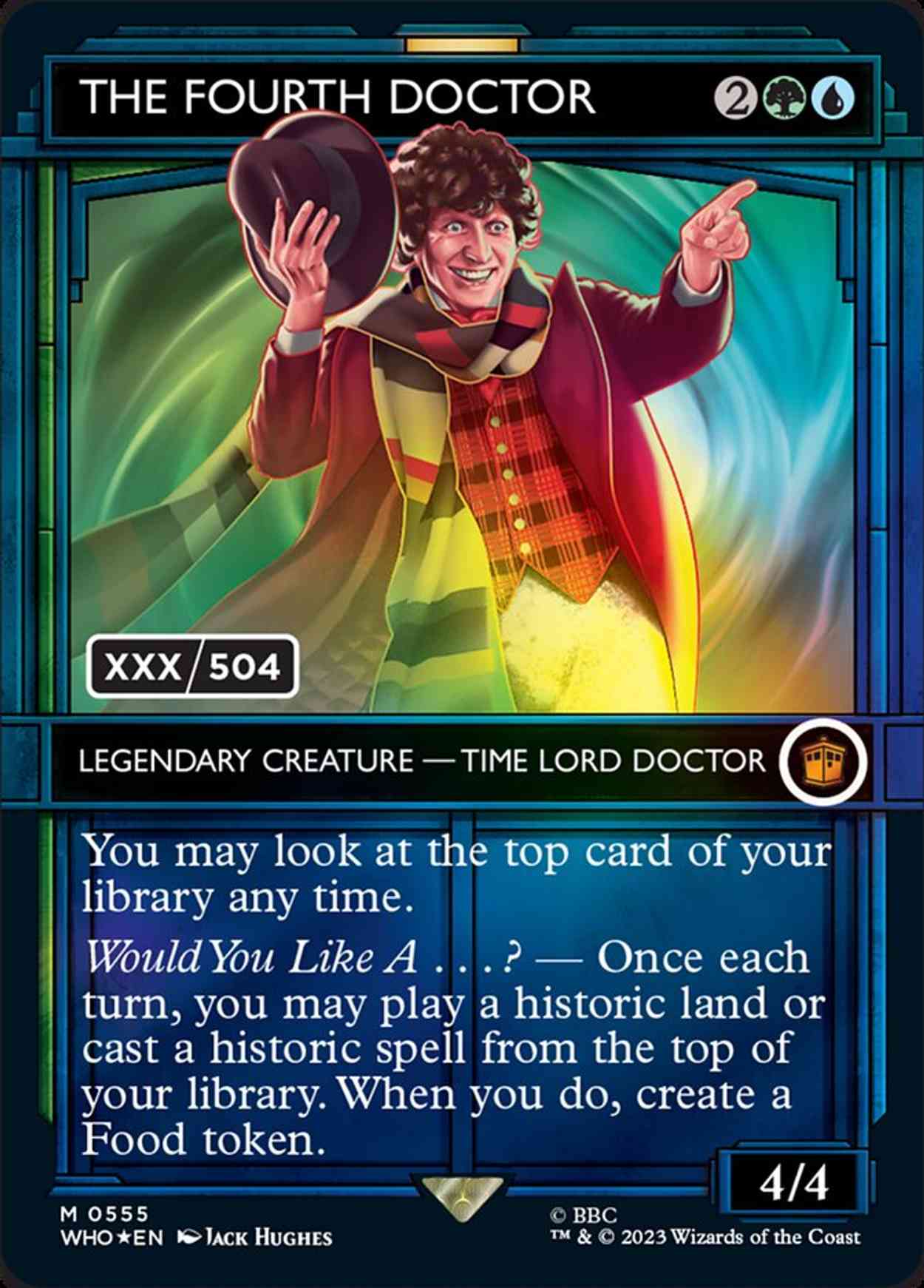 The Fourth Doctor (Serial Numbered) magic card front