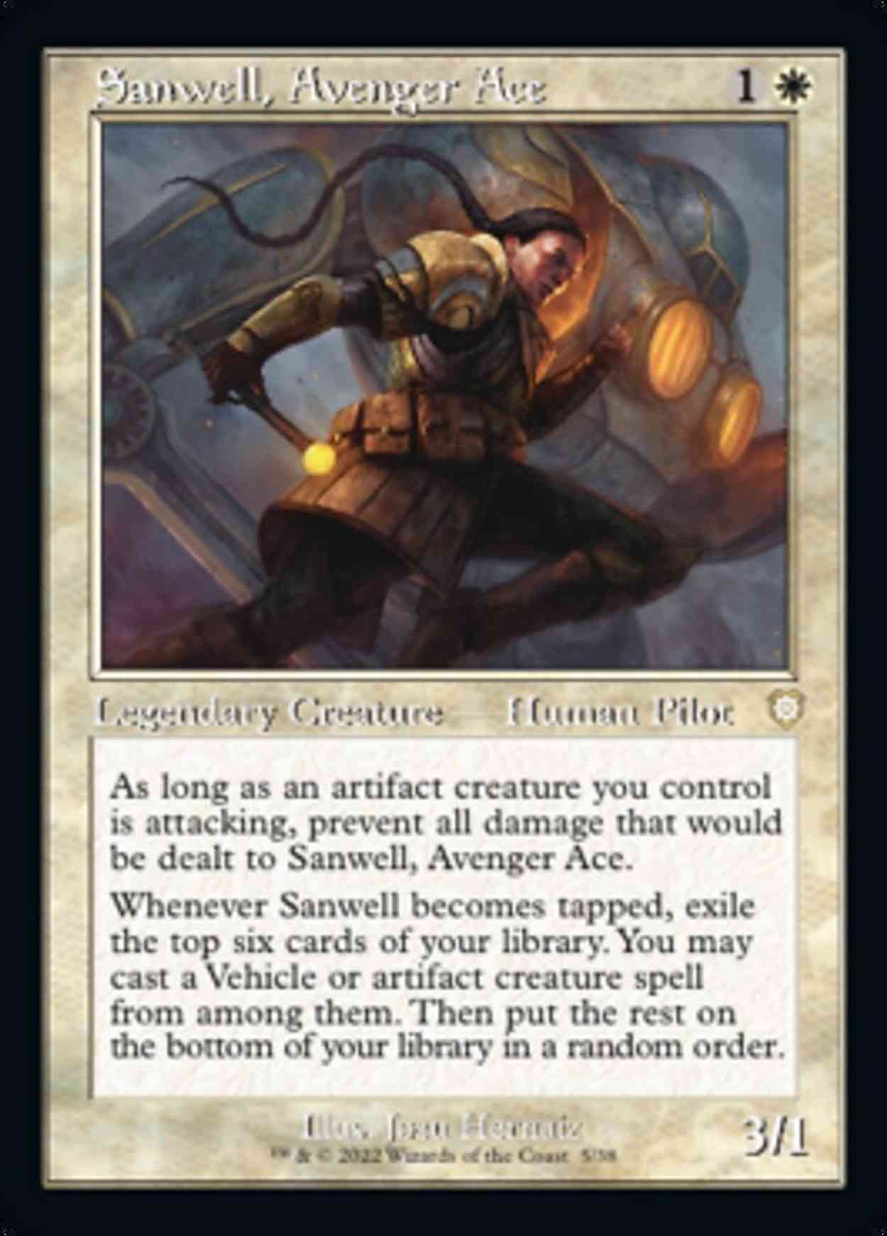 Sanwell, Avenger Ace magic card front