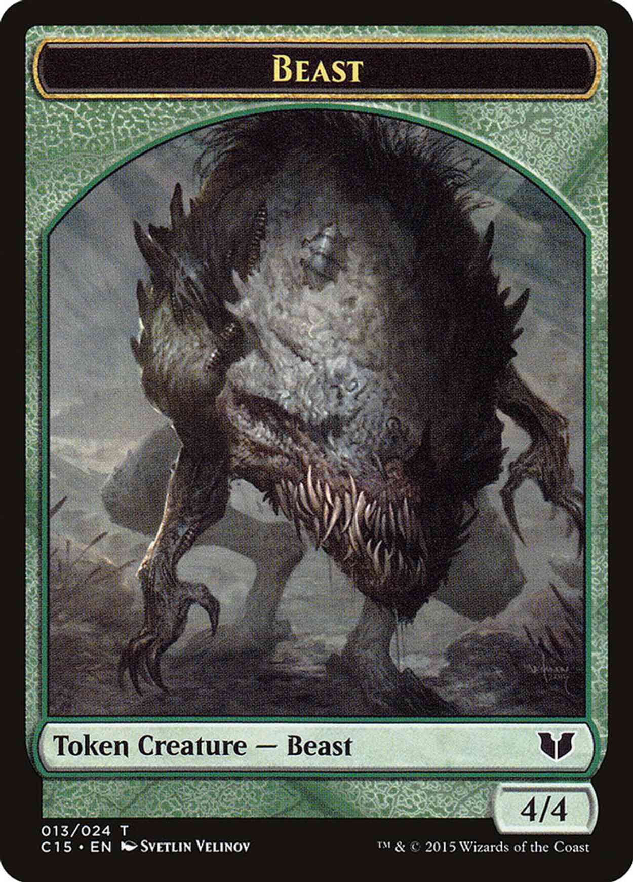 Beast // Snake (Green) Double-Sided Token magic card front