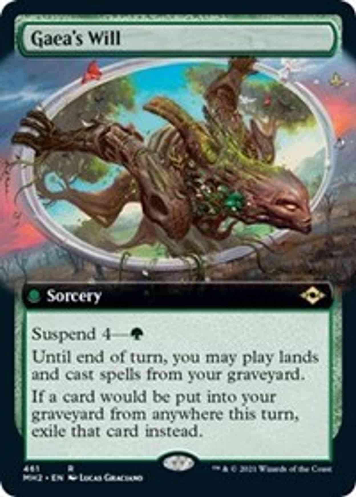Gaea's Will (Extended Art) magic card front