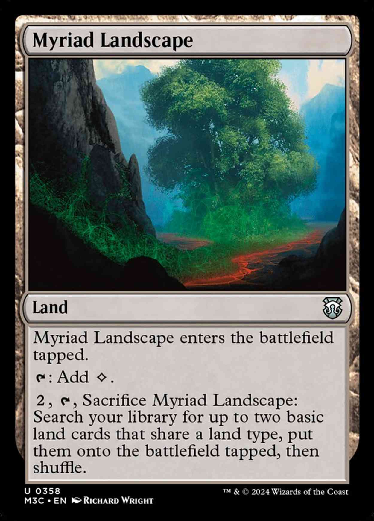 Myriad Landscape magic card front