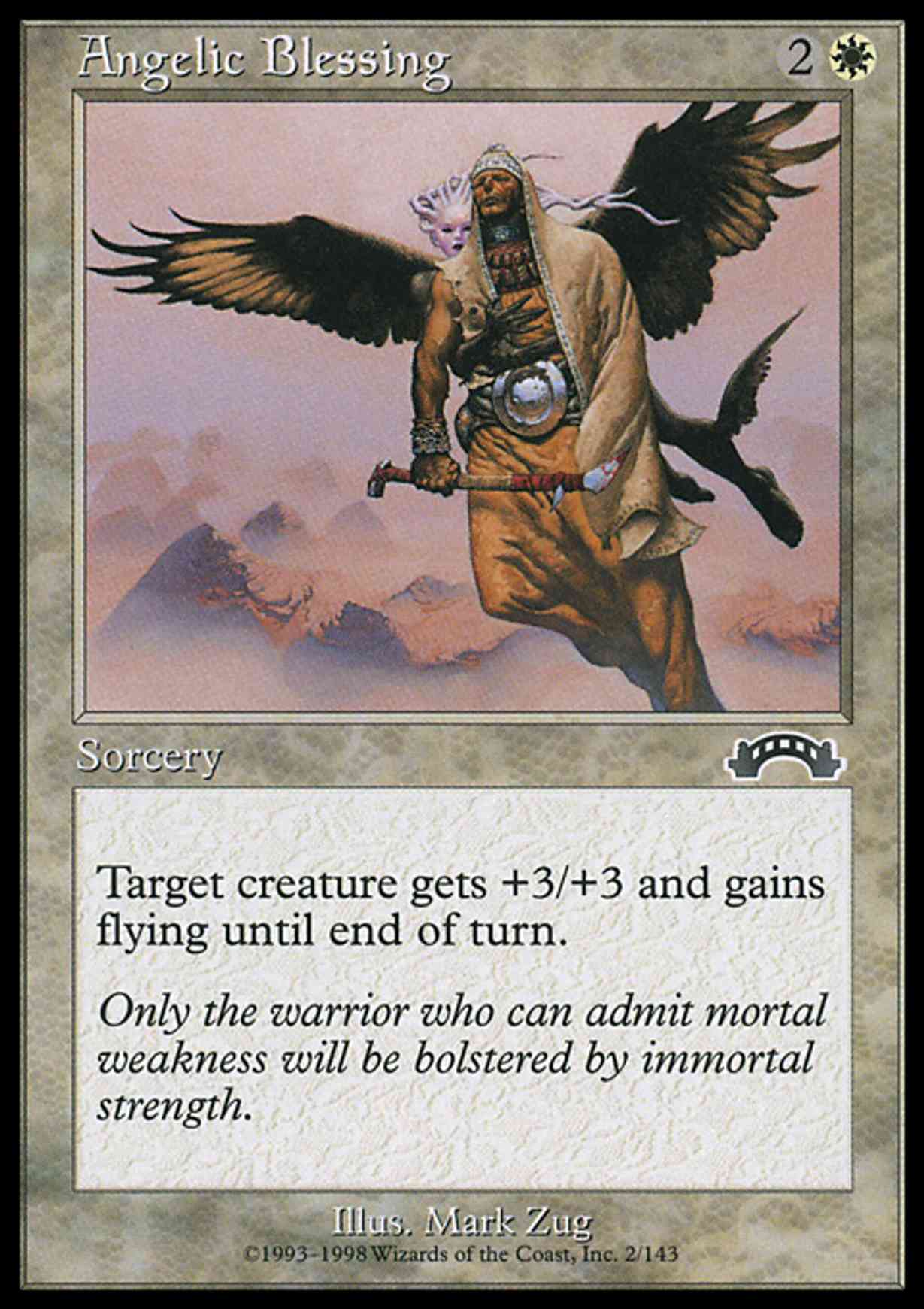 Angelic Blessing magic card front