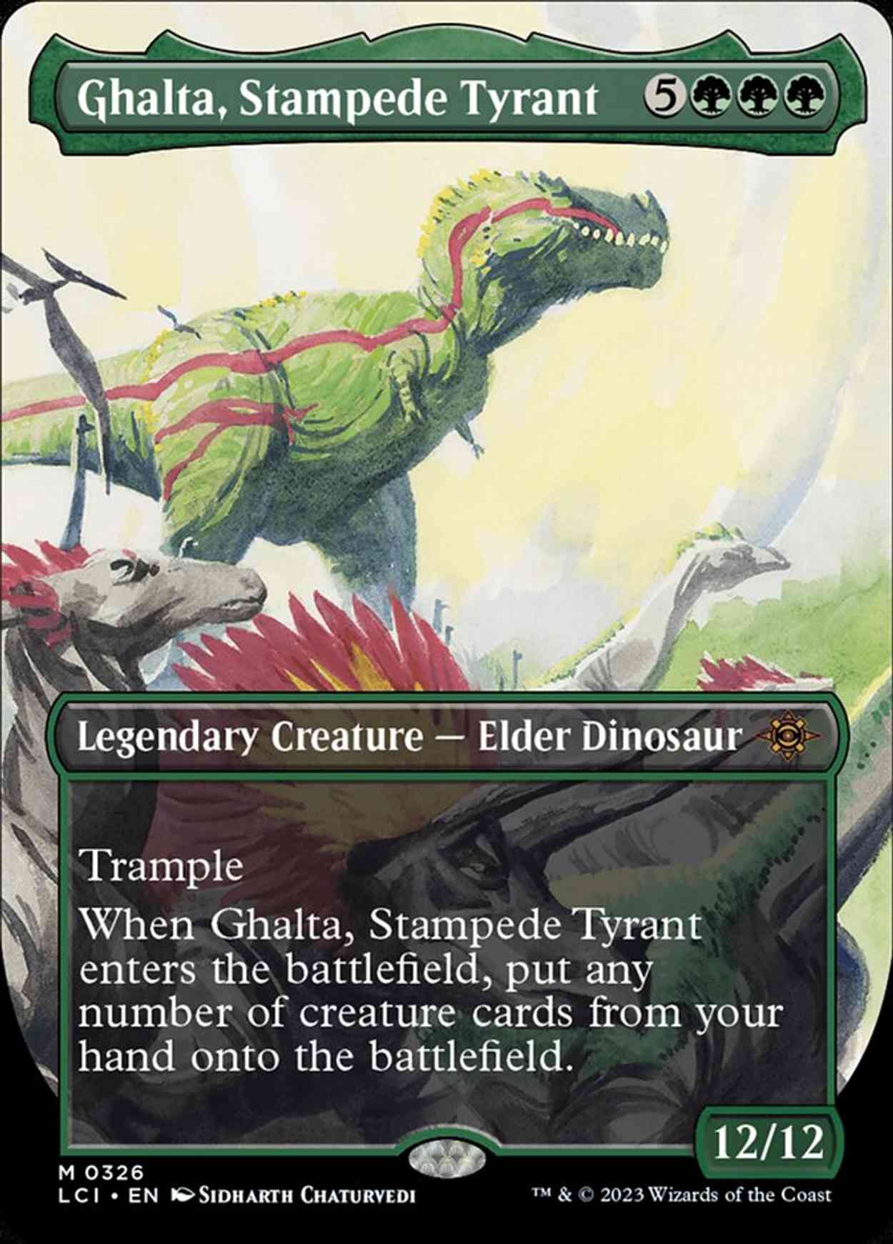 Ghalta, Stampede Tyrant (Borderless) magic card front