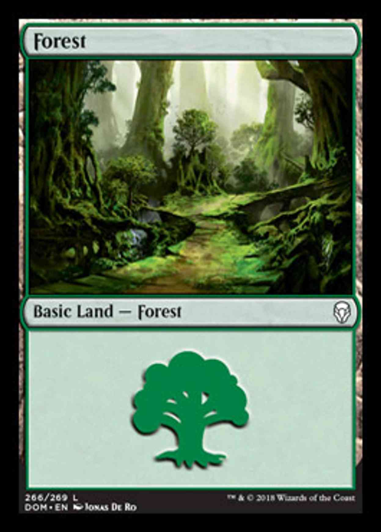 Forest (266) magic card front