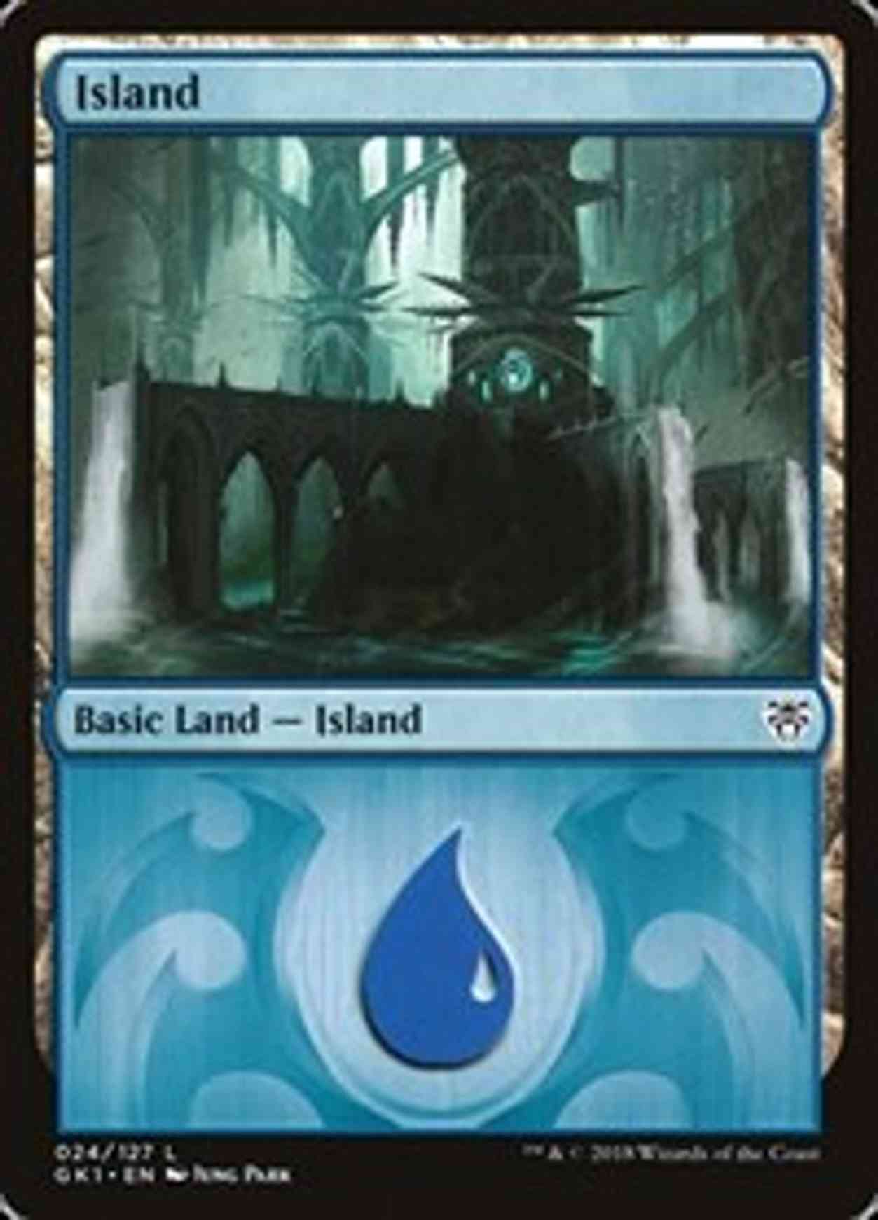 Island (24) magic card front