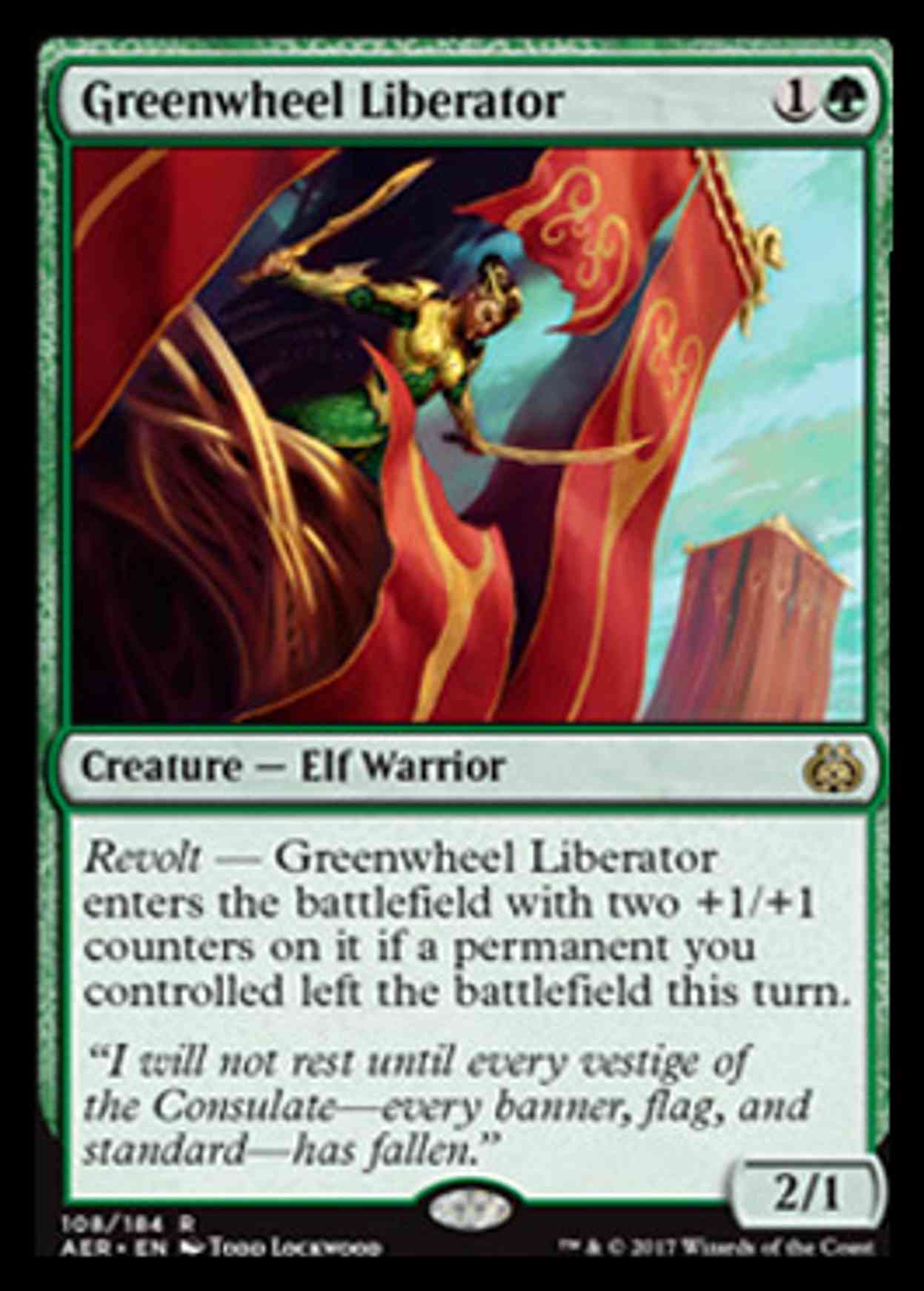 Greenwheel Liberator magic card front