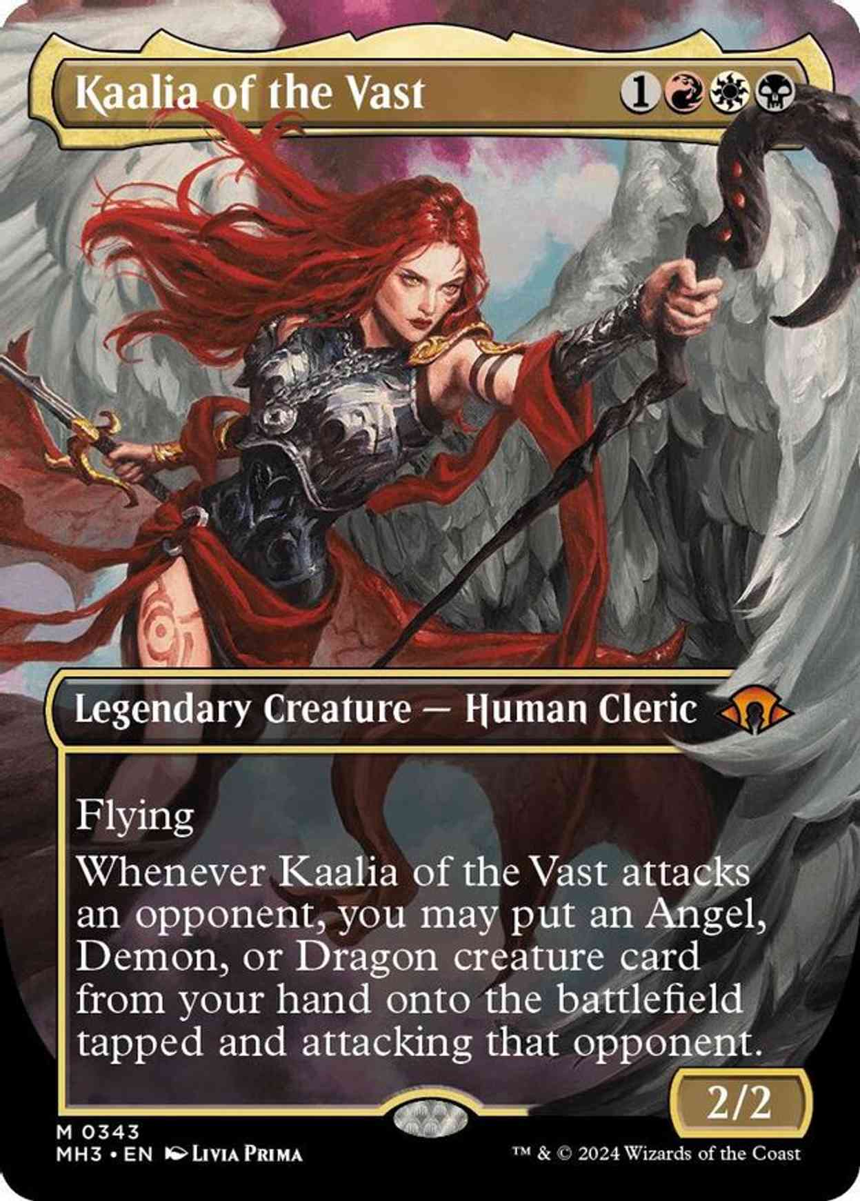 Kaalia of the Vast (Borderless) (0343) magic card front