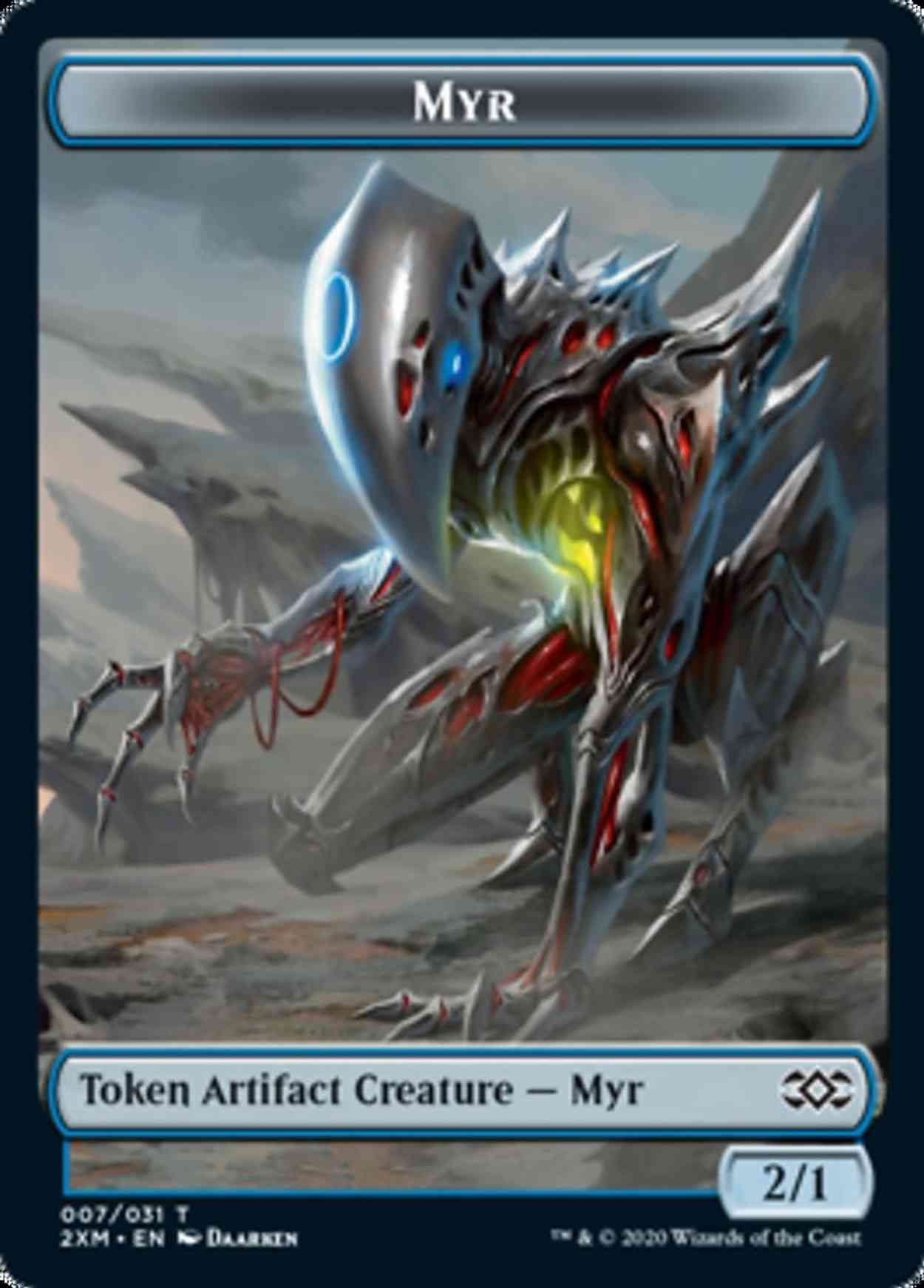 Myr (007) // Elf Warrior Double-sided Token magic card front