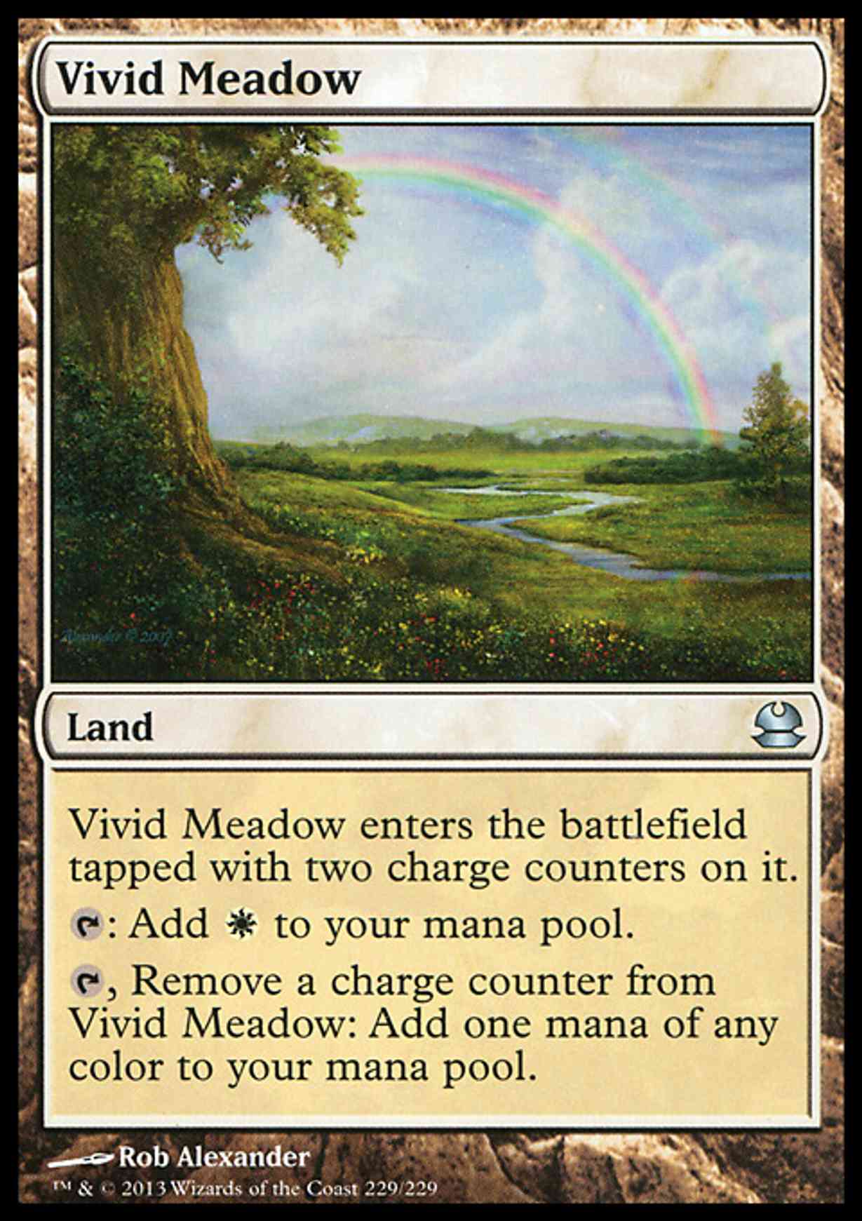 Vivid Meadow magic card front