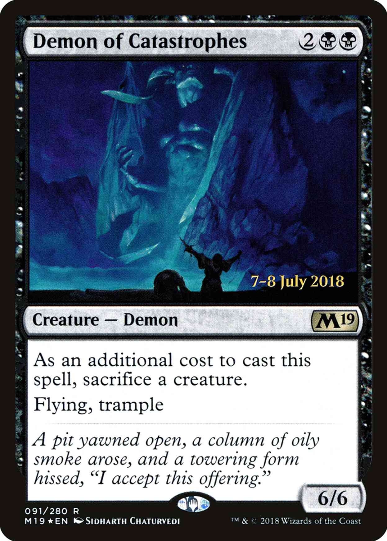 Demon of Catastrophes magic card front
