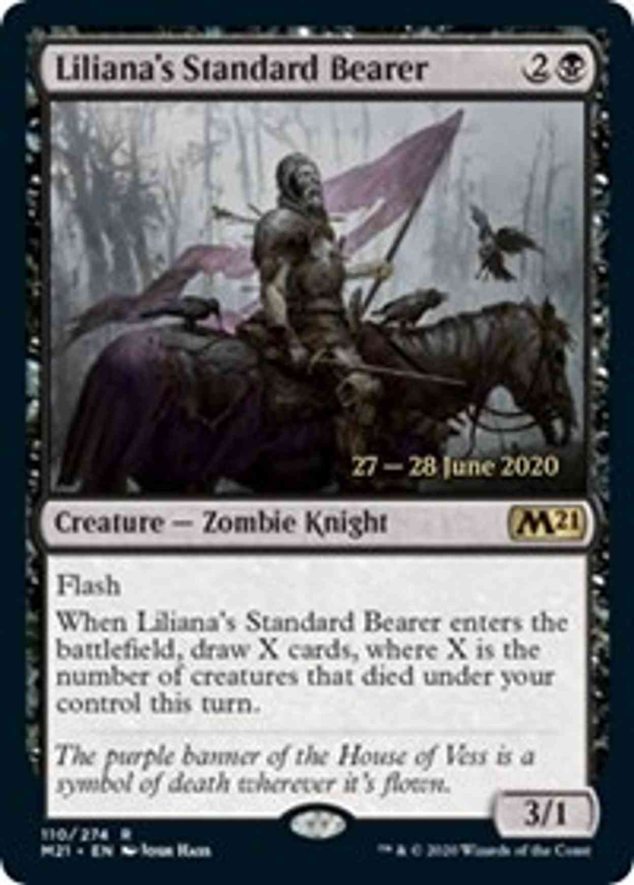 Liliana's Standard Bearer magic card front