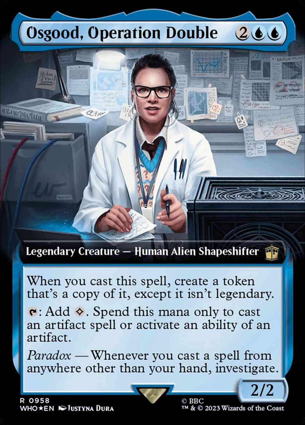 Osgood, Operation Double (Extended Art) (Surge Foil) magic card front