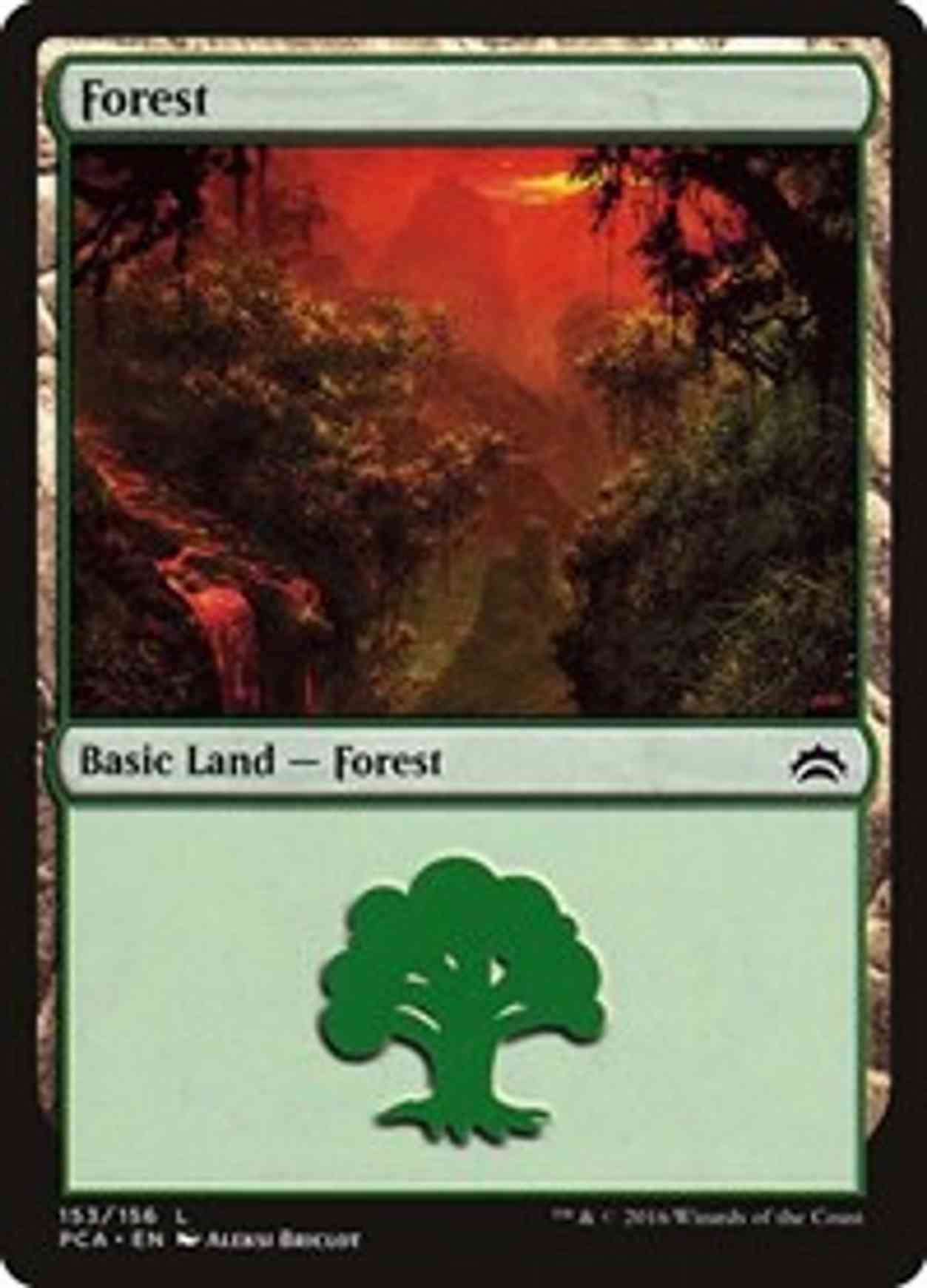 Forest (153) magic card front