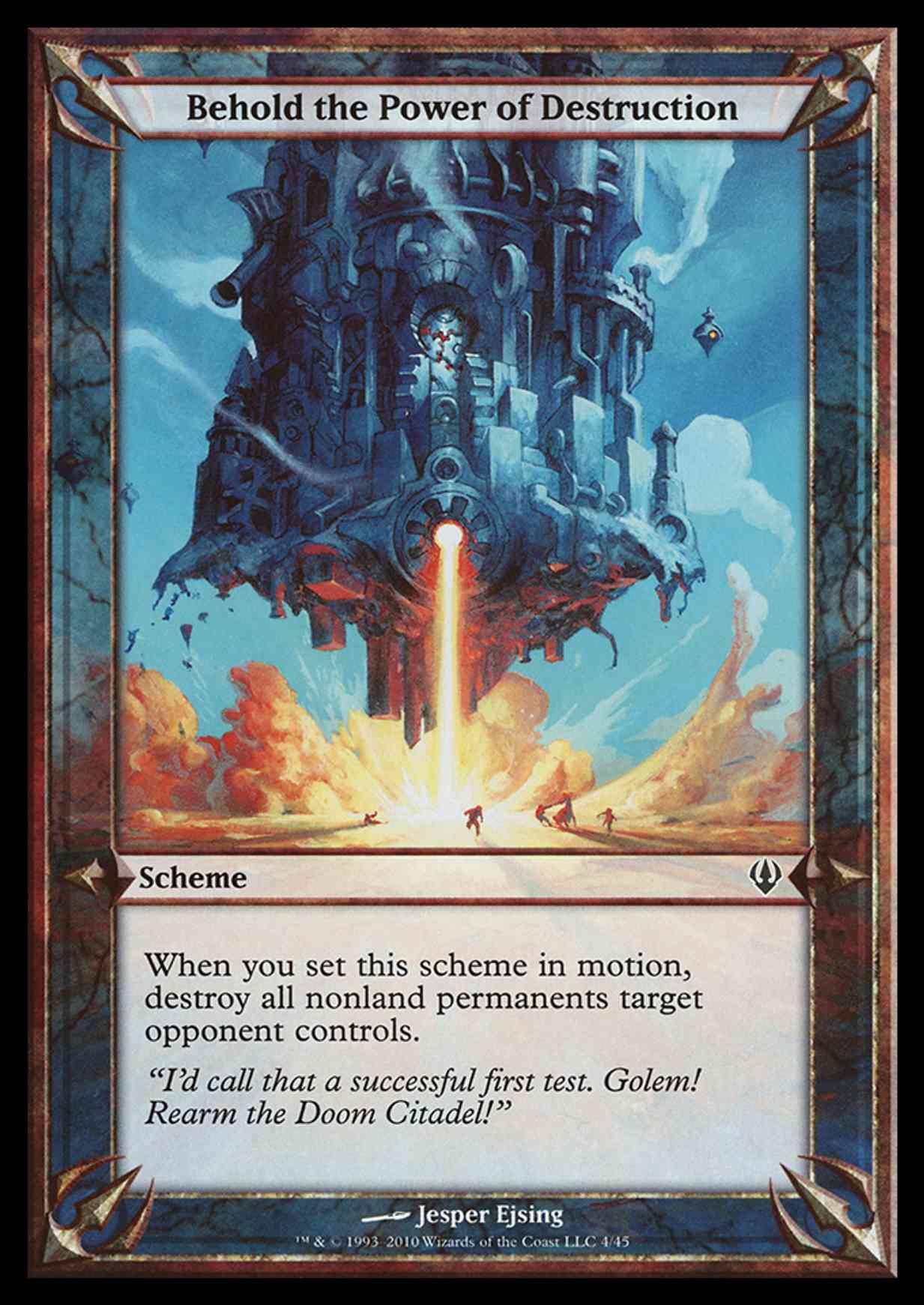 Behold the Power of Destruction (Archenemy) magic card front
