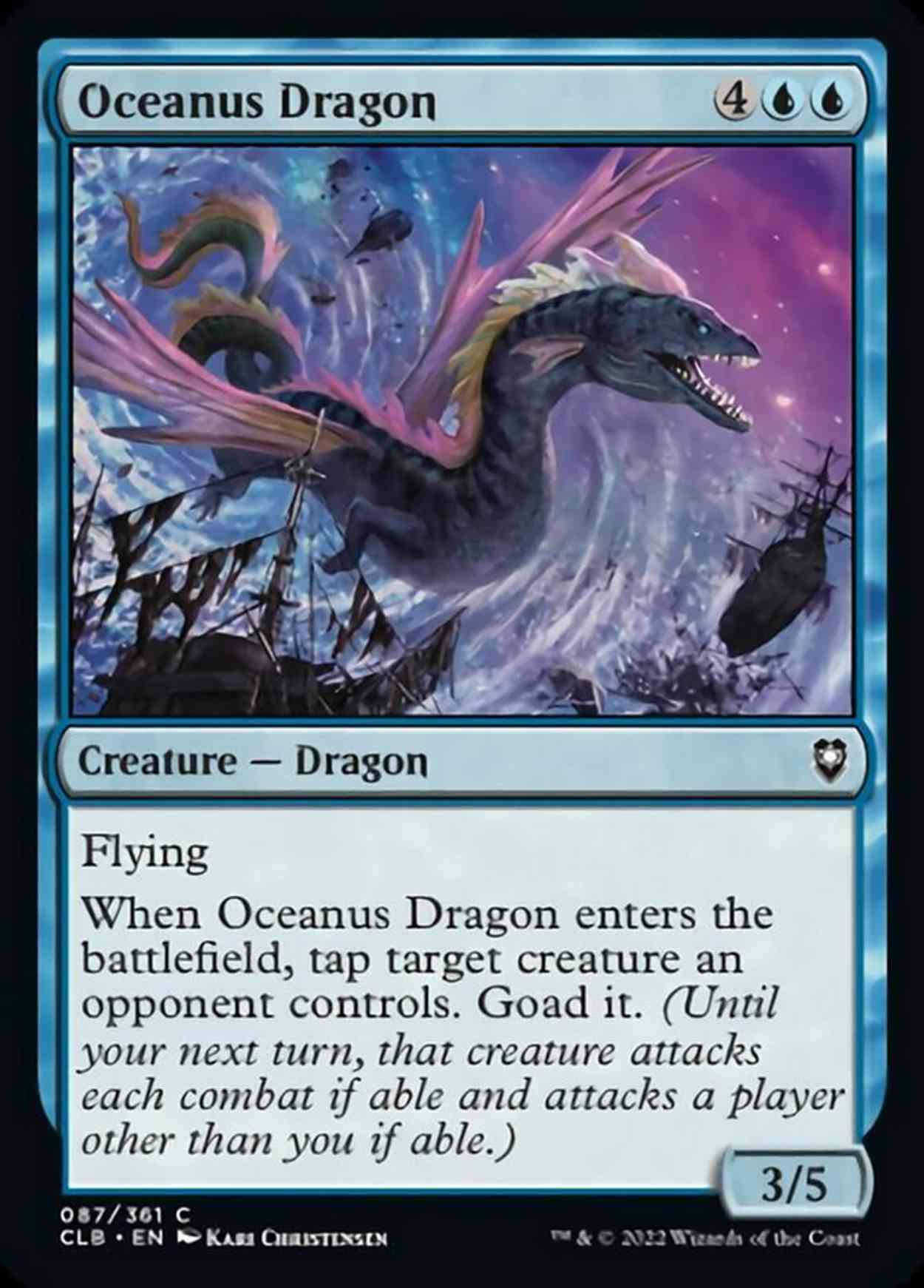 Oceanus Dragon magic card front