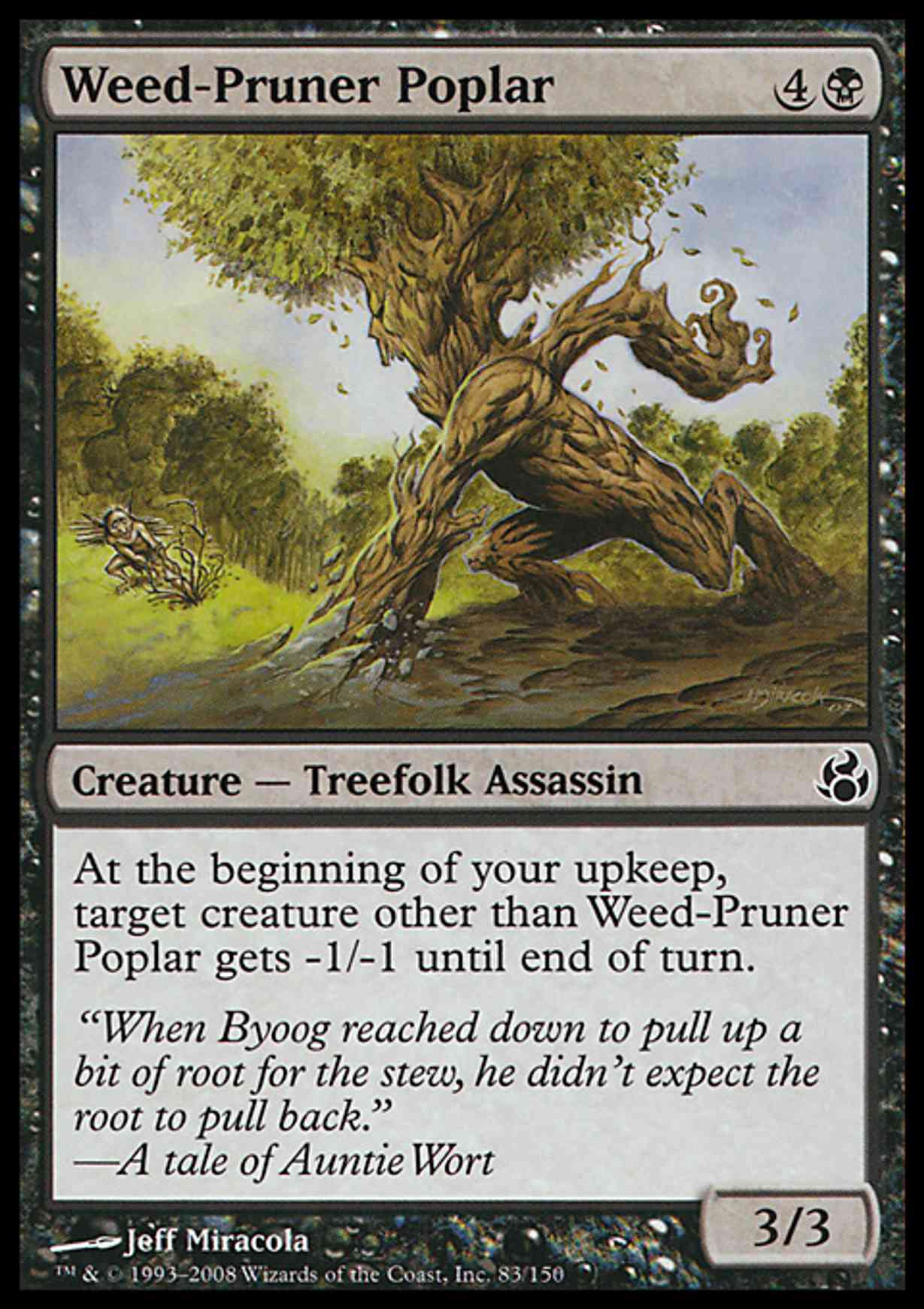 Weed-Pruner Poplar magic card front