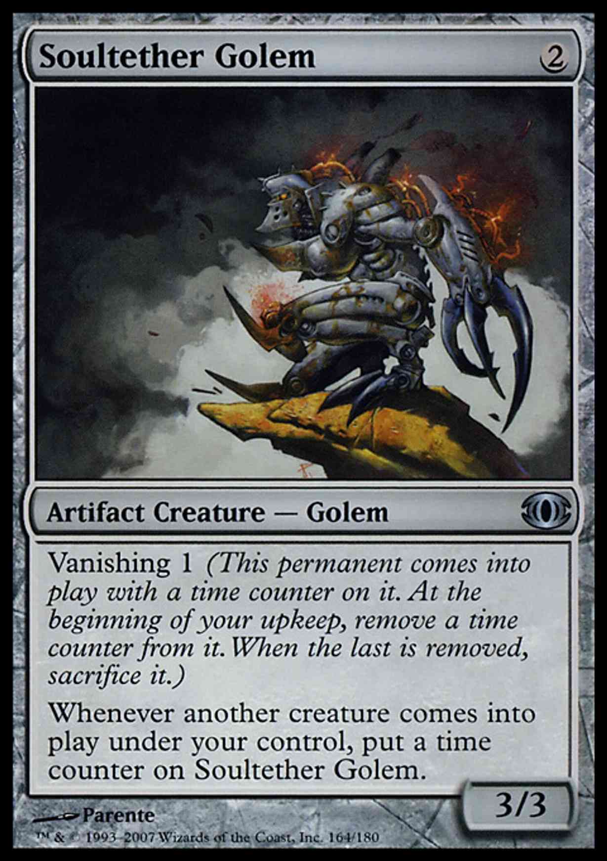 Soultether Golem magic card front