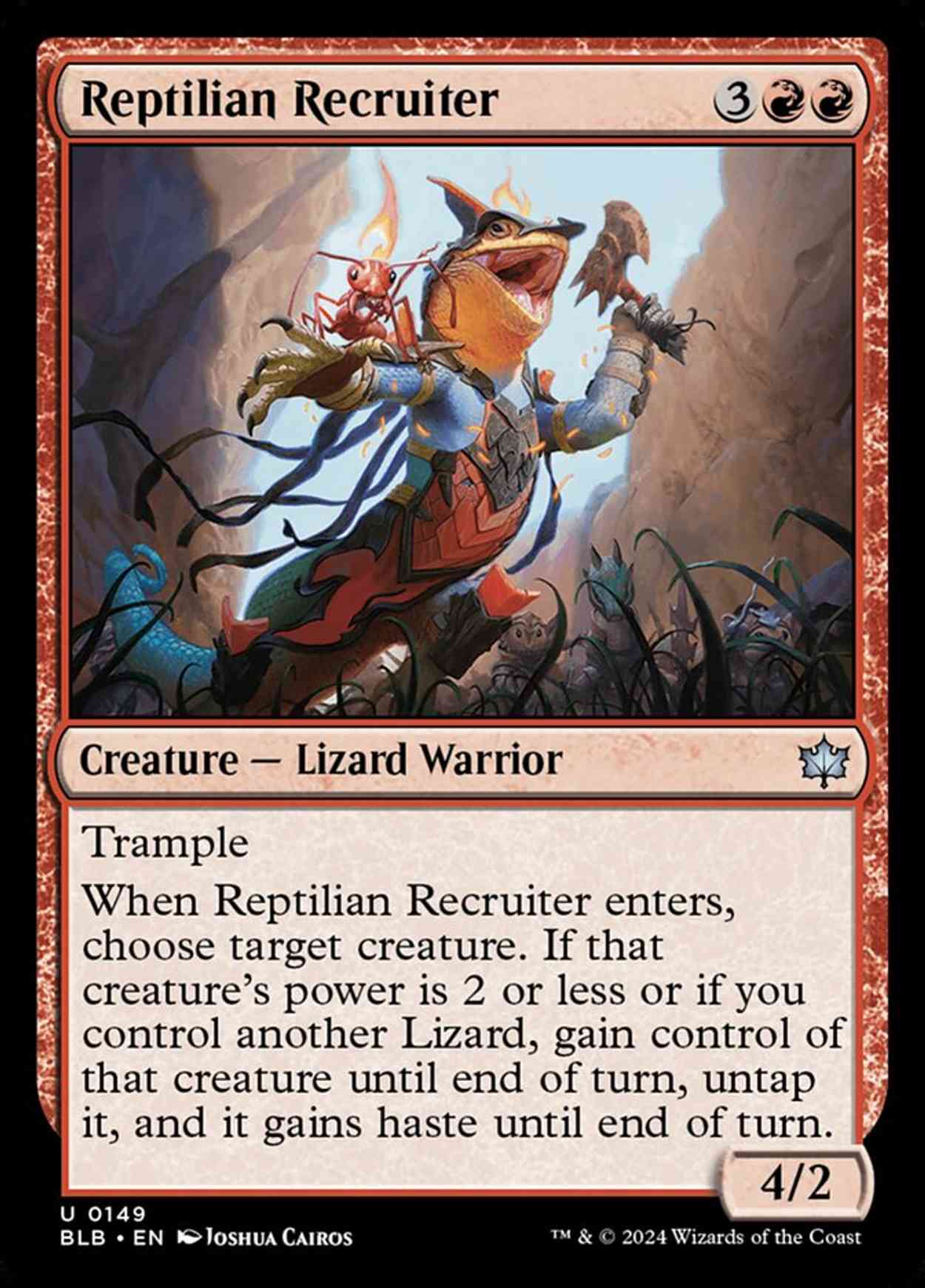 Reptilian Recruiter magic card front