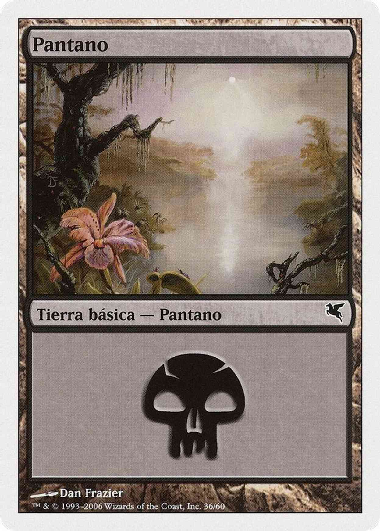 Swamp (Spanish) - "Pantano" (F36) magic card front