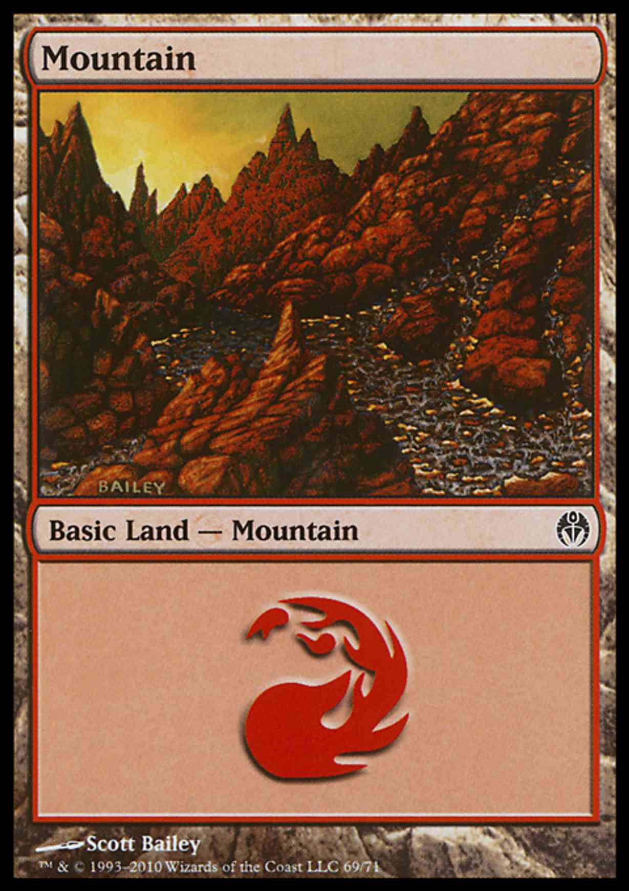 Mountain (69)  magic card front