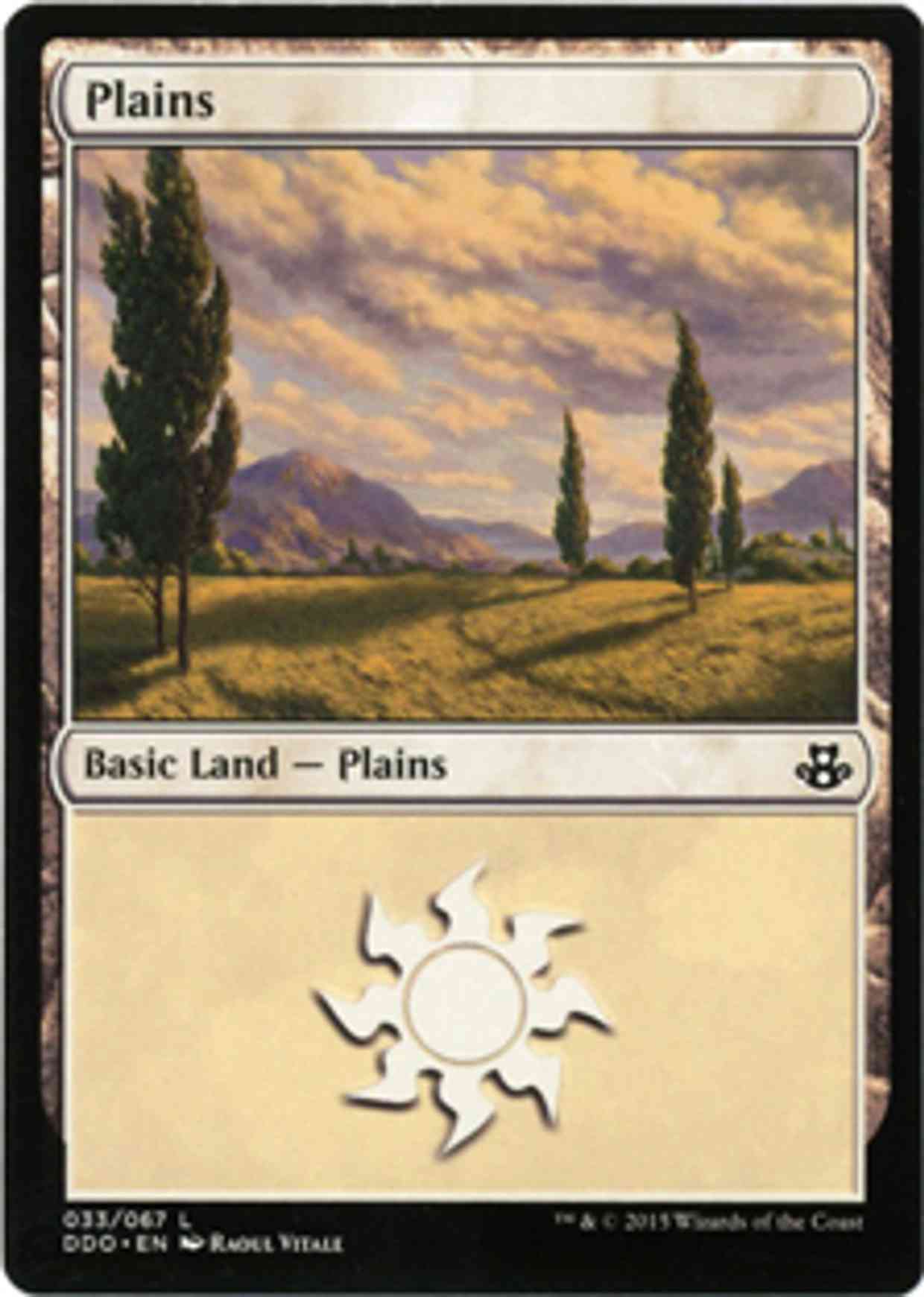 Plains (33) magic card front