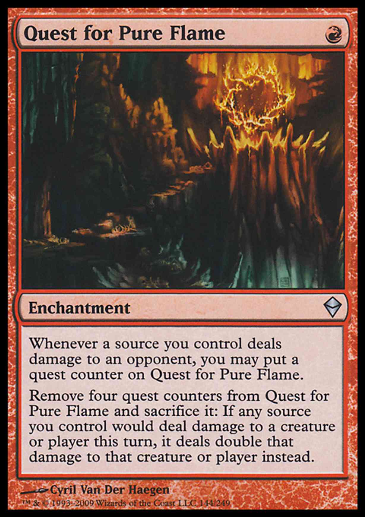 Quest for Pure Flame magic card front