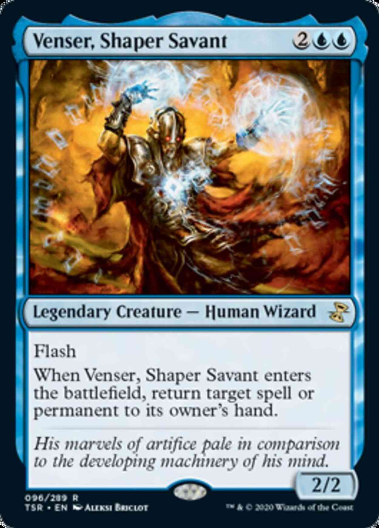 Venser, Shaper Savant magic card front