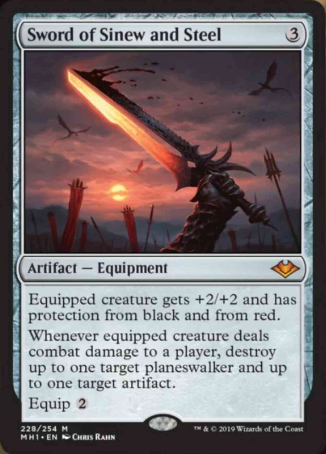 Sword of Sinew and Steel magic card front