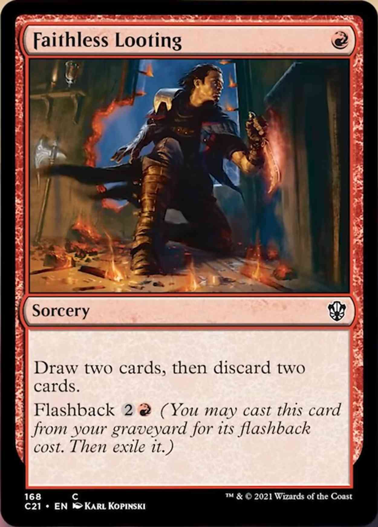 Faithless Looting magic card front