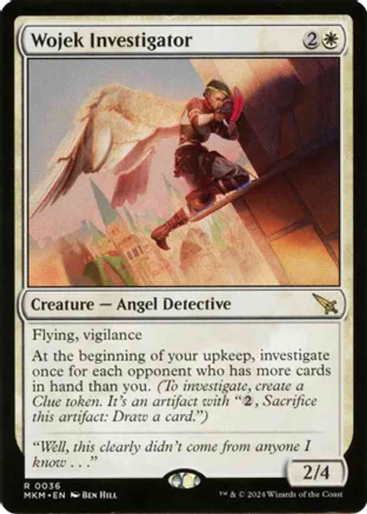 Wojek Investigator (Red Feather) magic card front