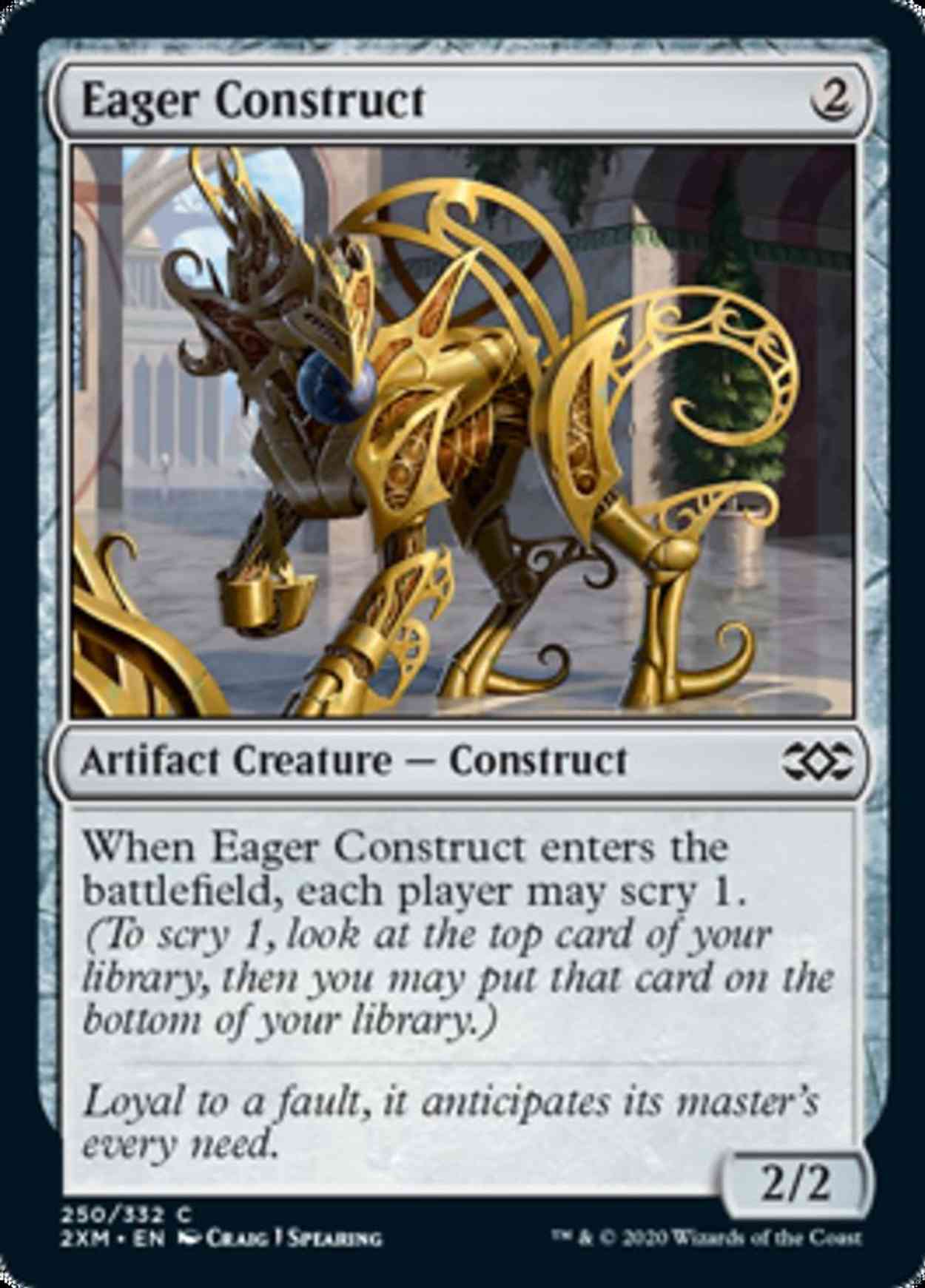 Eager Construct magic card front