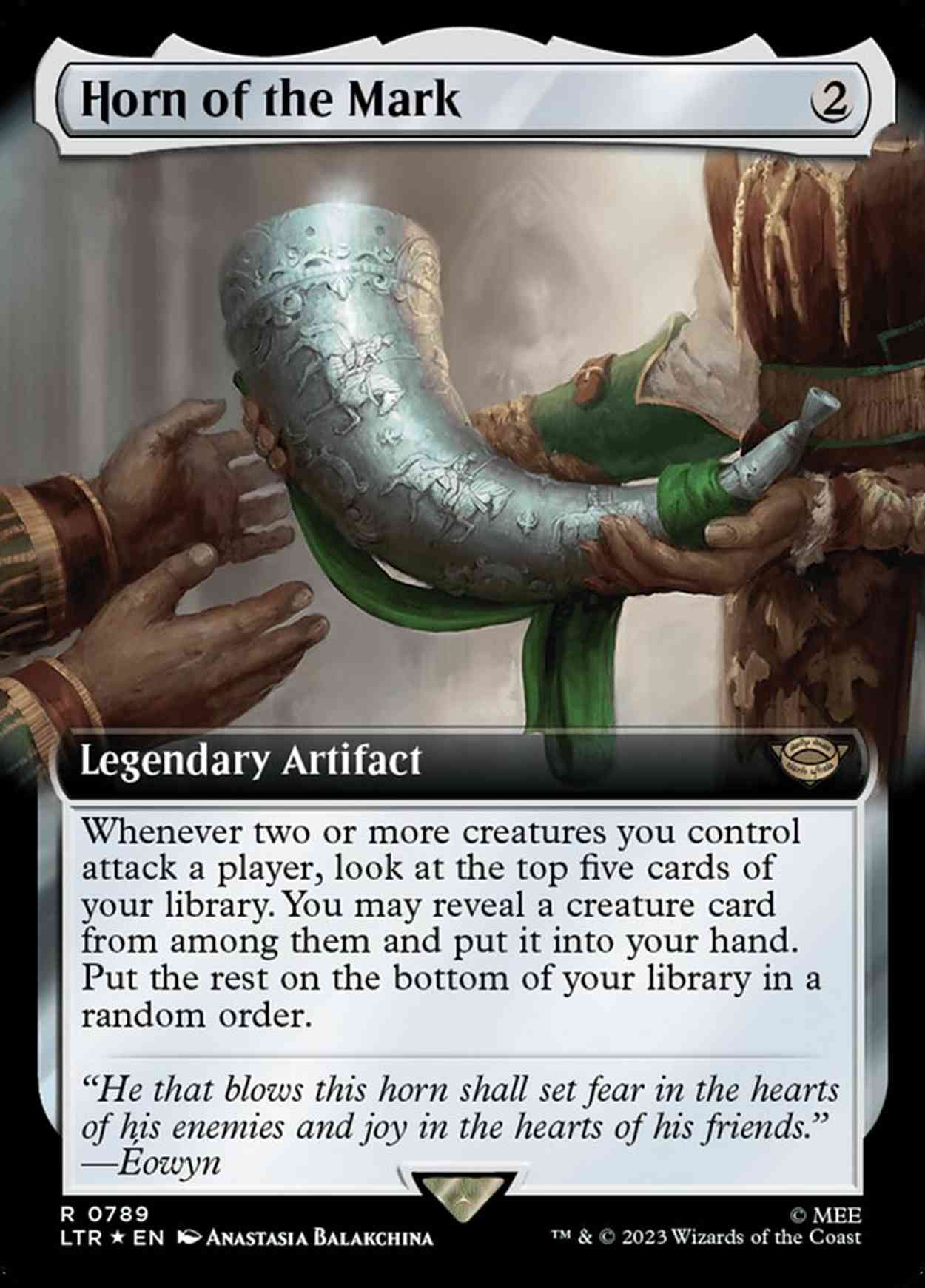 Horn of the Mark (Extended Art) (Surge Foil) magic card front