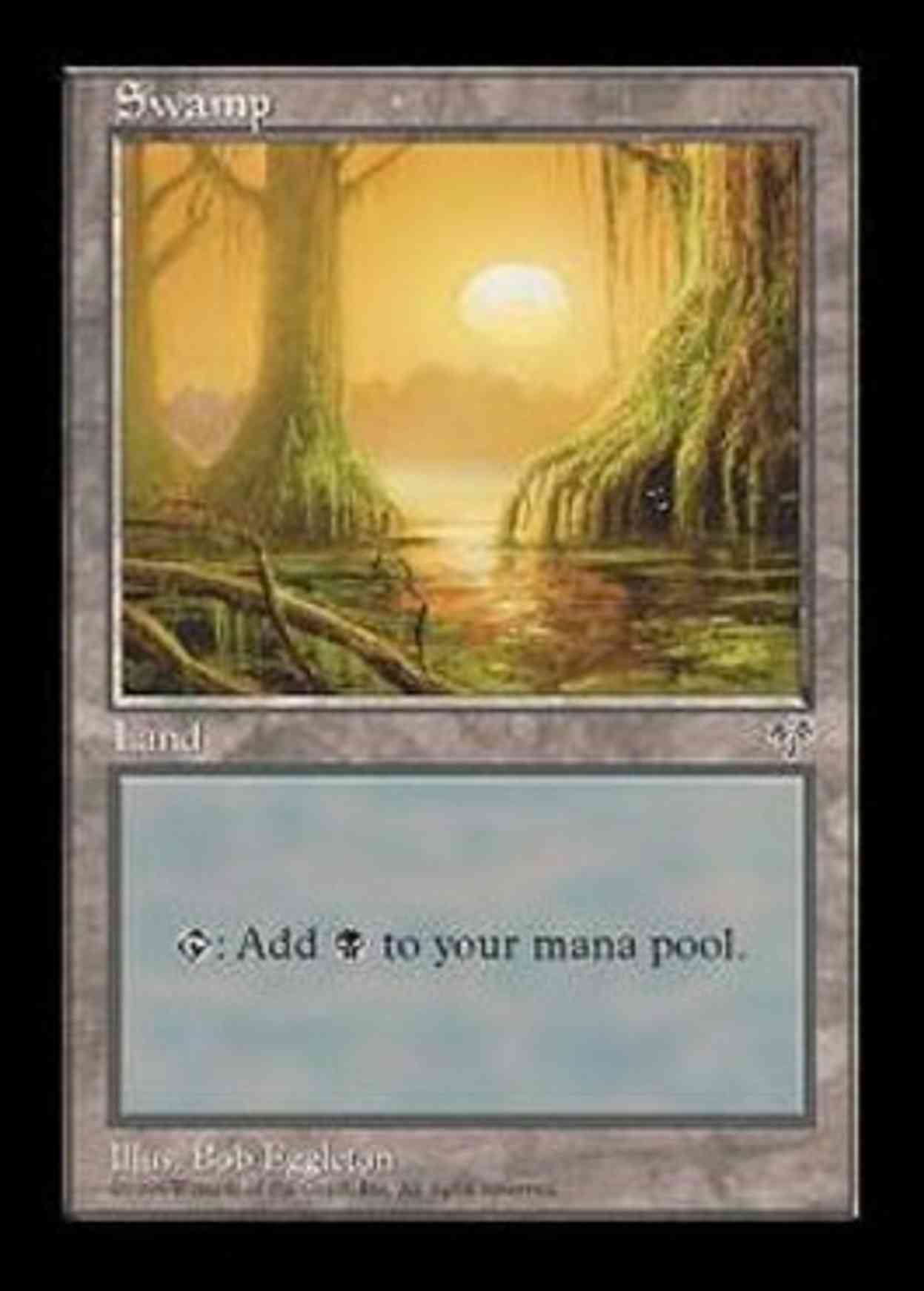 Swamp (Mossy Roots) magic card front