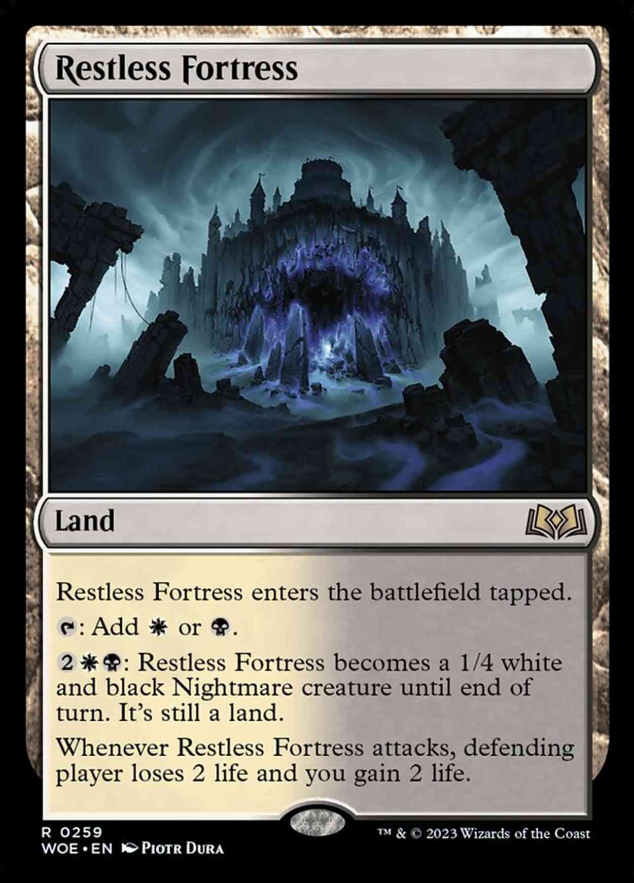 Restless Fortress magic card front