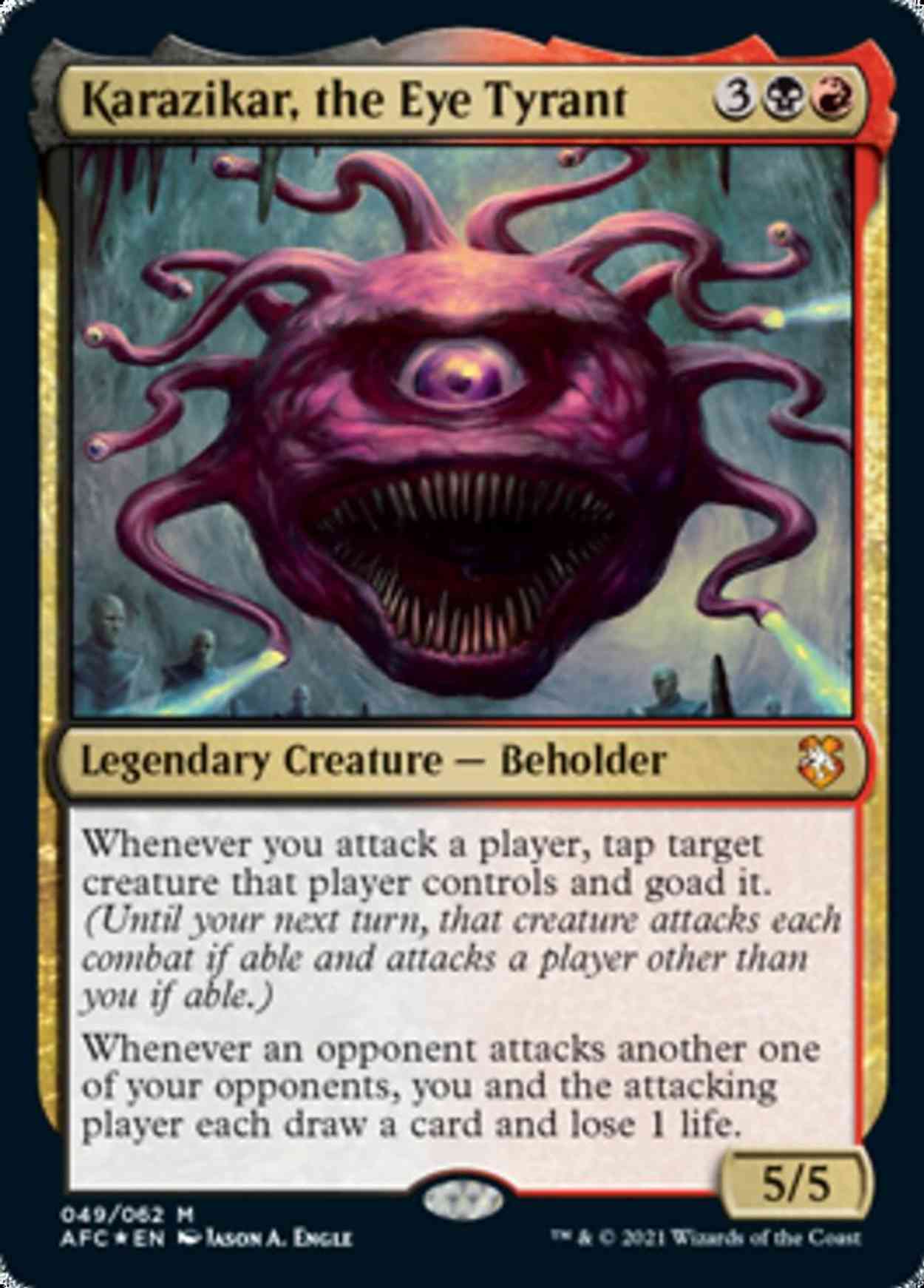 Karazikar, the Eye Tyrant magic card front