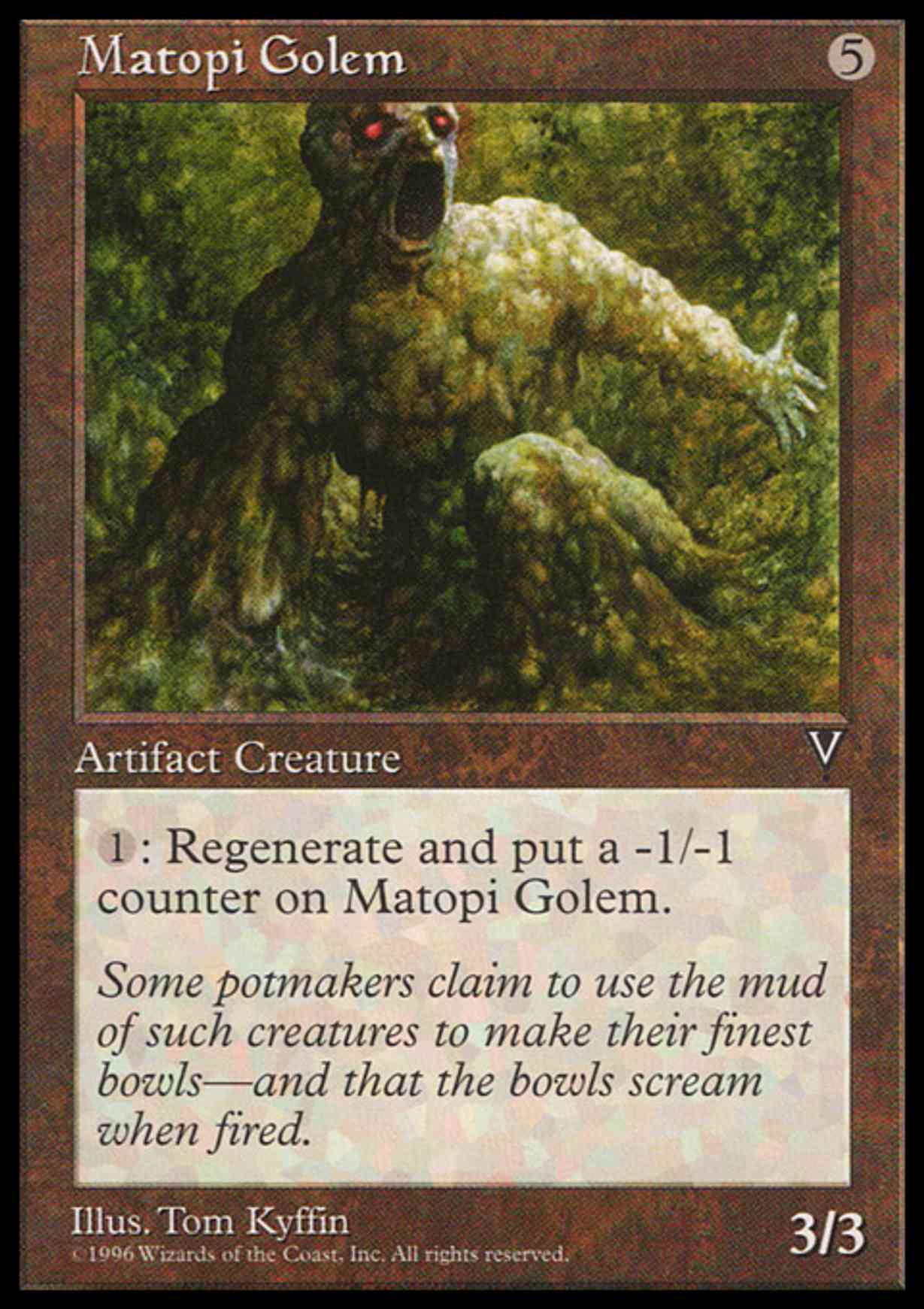 Matopi Golem magic card front