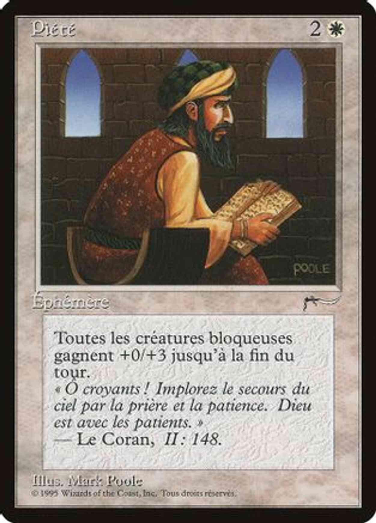 Piety (French) - "Piete" magic card front