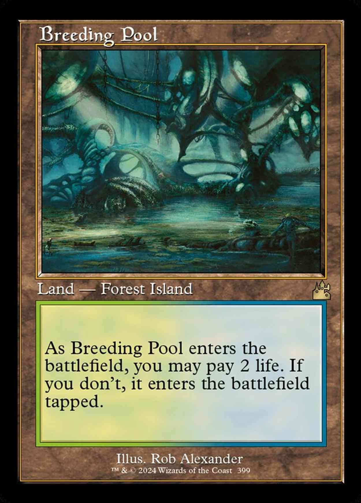 Breeding Pool (Retro Frame) magic card front