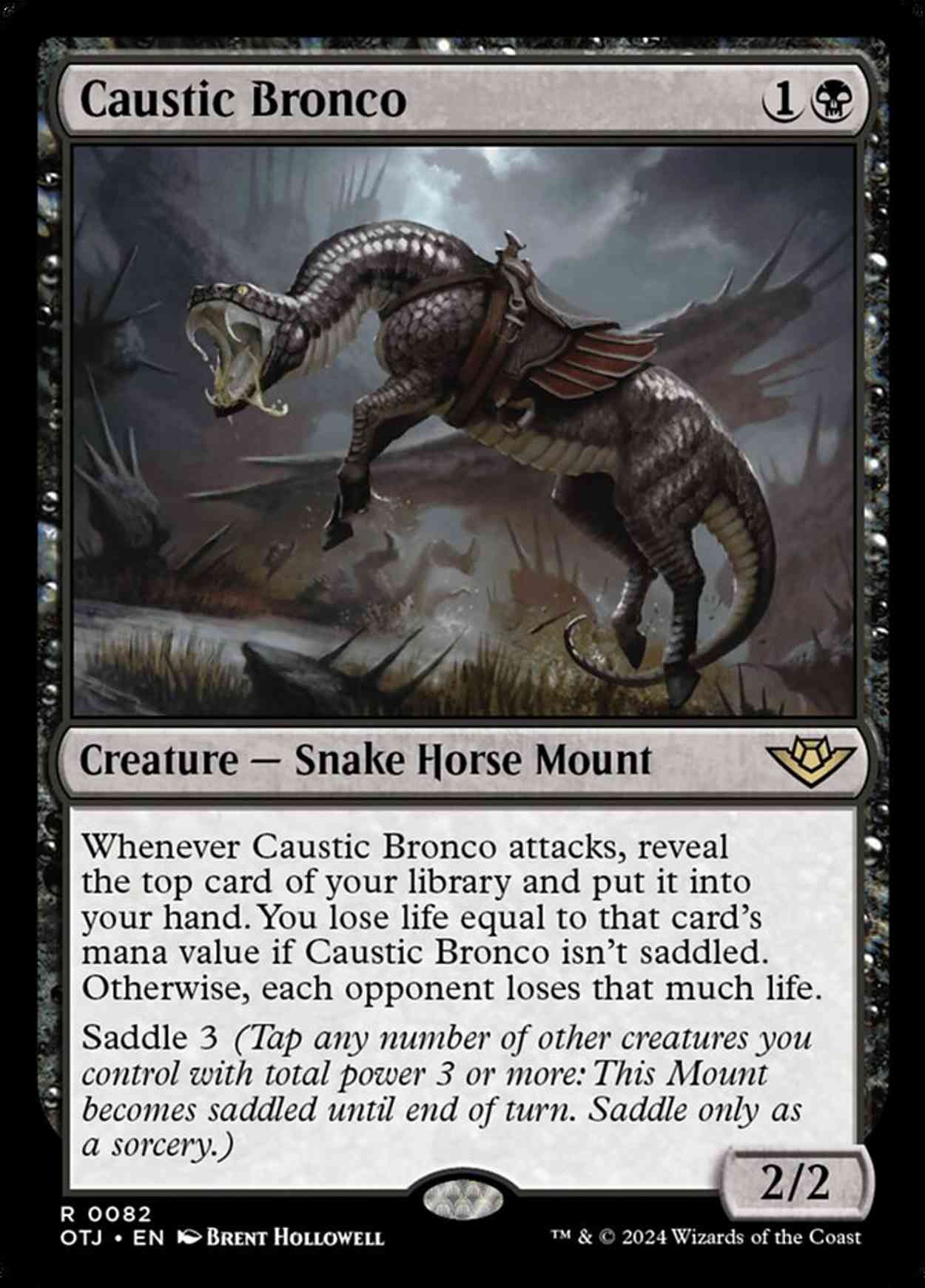 Caustic Bronco magic card front