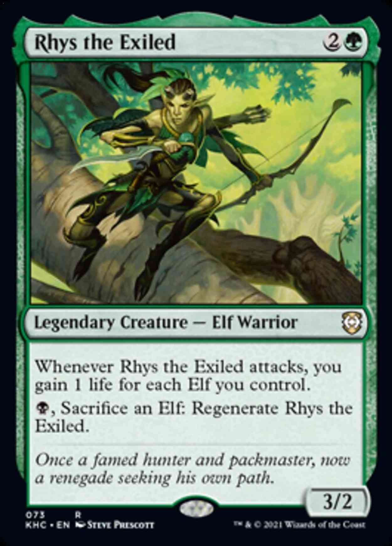 Rhys the Exiled magic card front