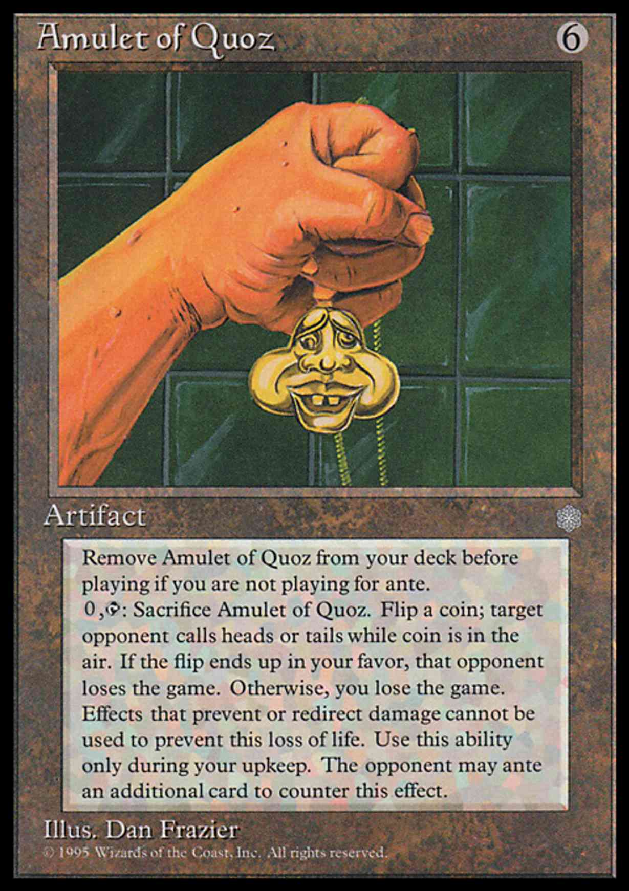 Amulet of Quoz magic card front