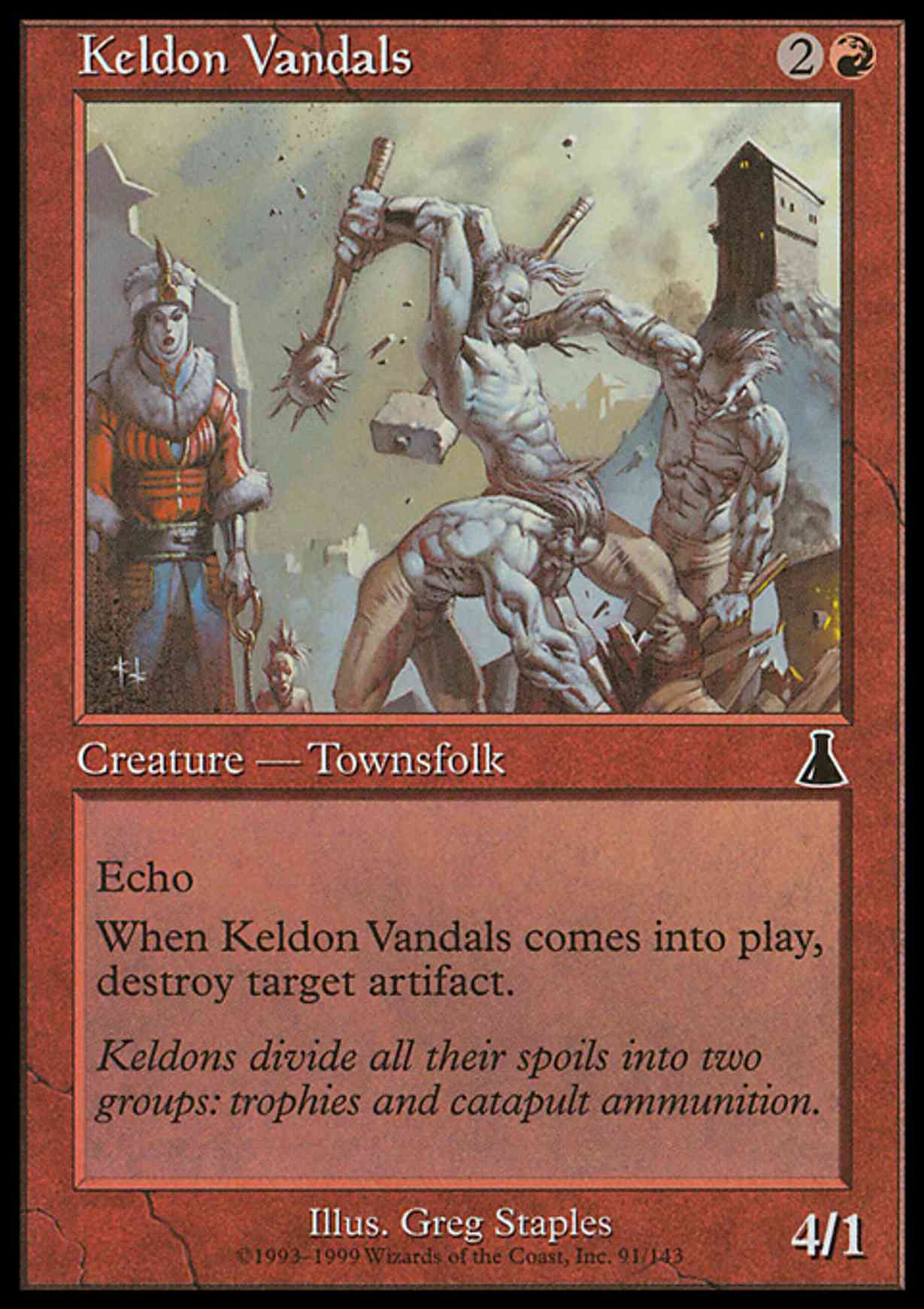 Keldon Vandals magic card front
