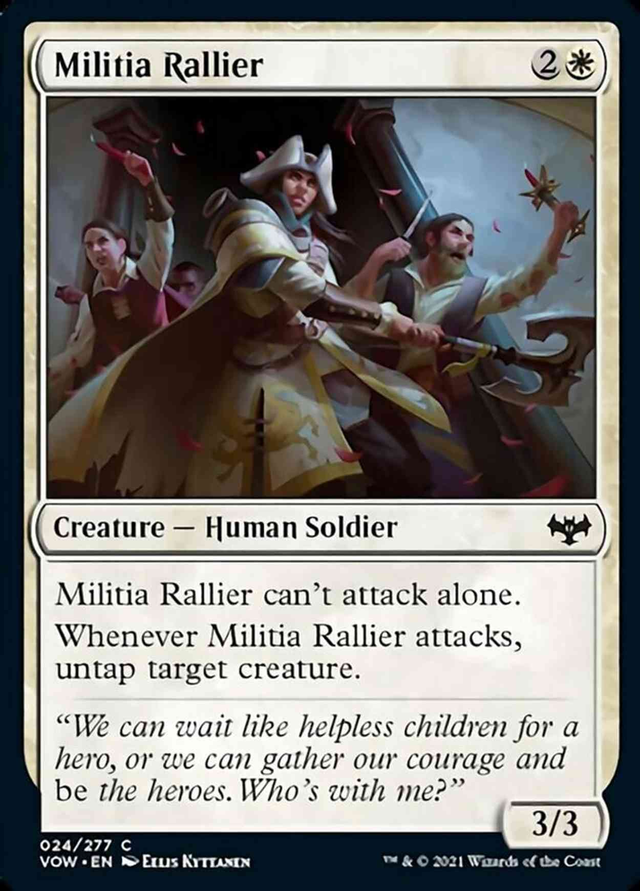 Militia Rallier magic card front
