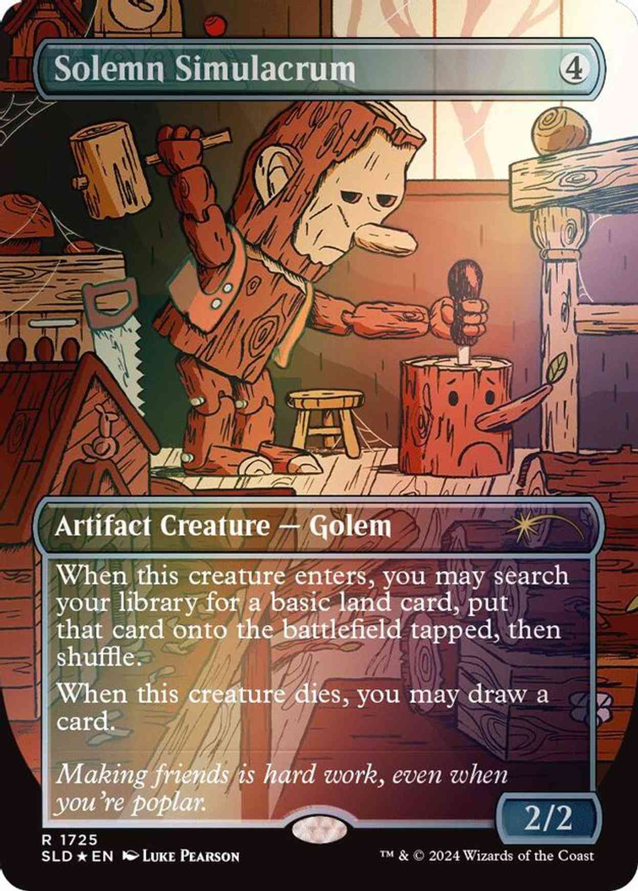 Solemn Simulacrum (1725) (Rainbow Foil) magic card front