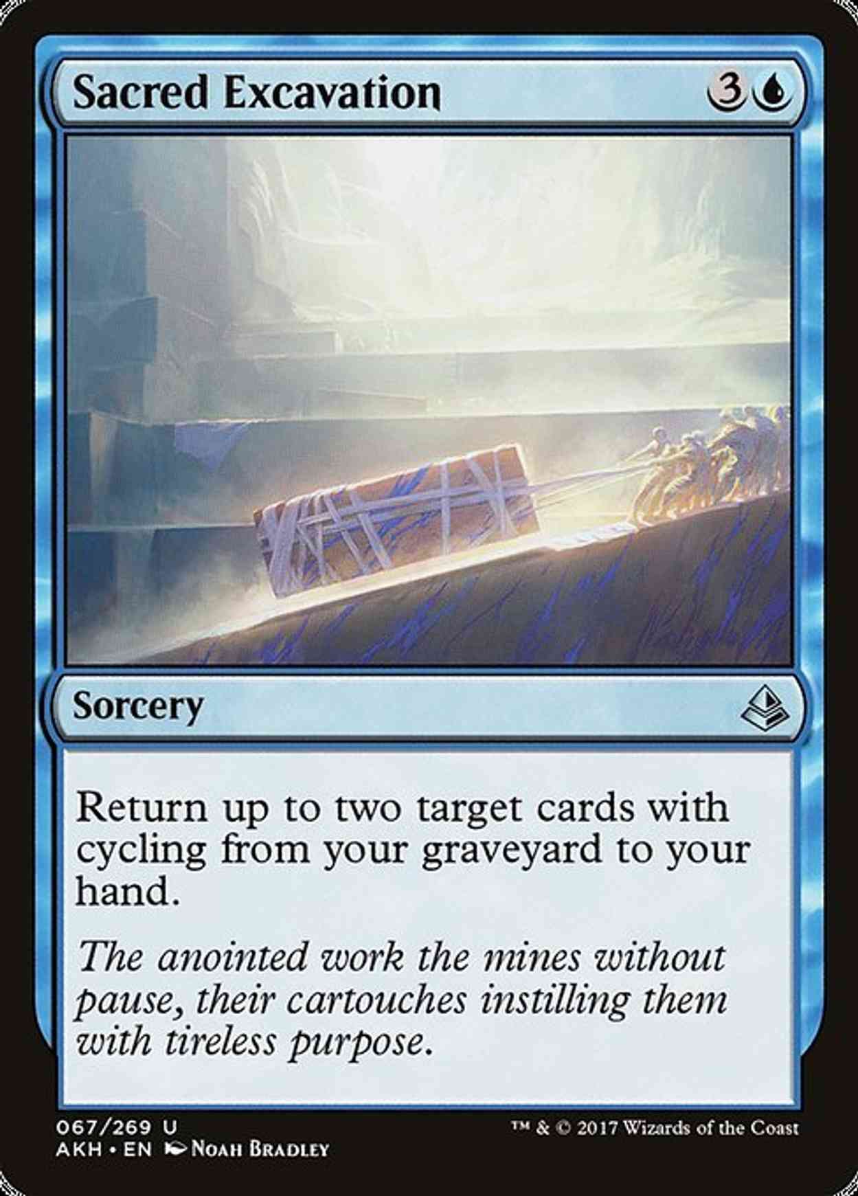 Sacred Excavation magic card front
