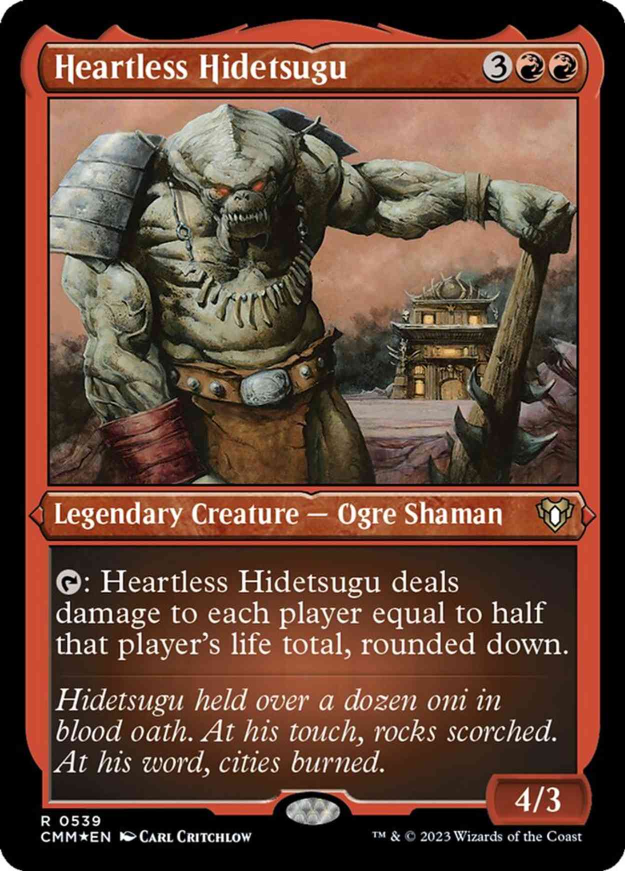 Heartless Hidetsugu (Foil Etched) magic card front