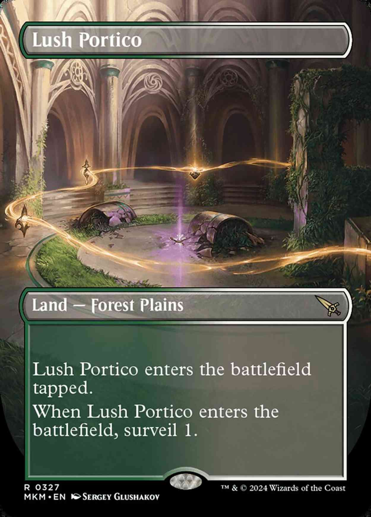 Lush Portico (Borderless) magic card front