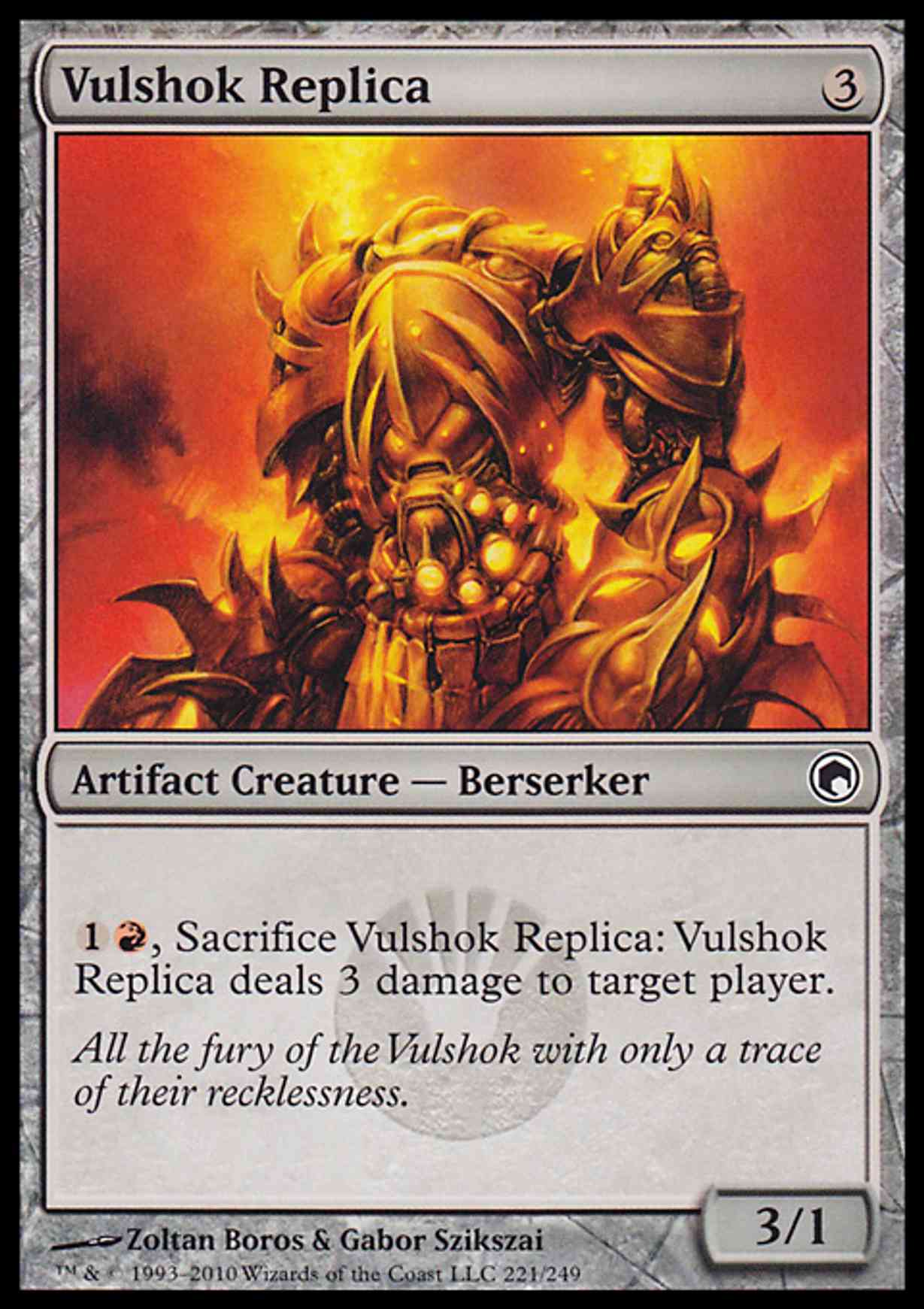 Vulshok Replica magic card front